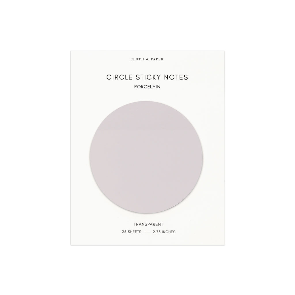 Transparent Circle Sticky Notes | Cloth & Paper – CLOTH & PAPER