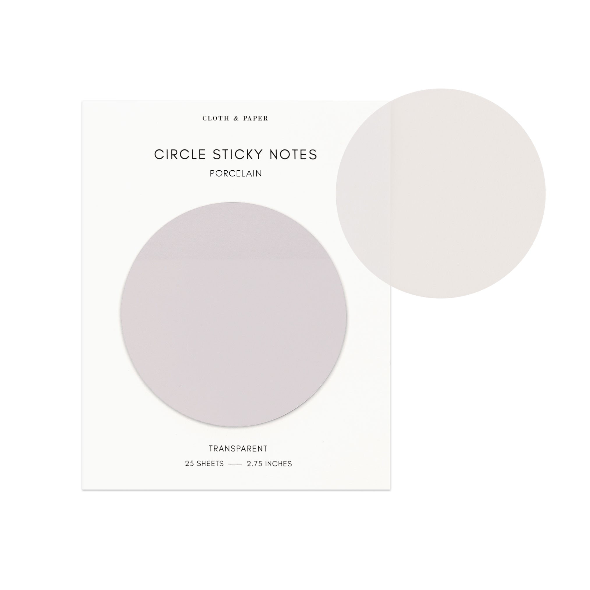 Transparent Circle Sticky Notes | Cloth & Paper – CLOTH & PAPER
