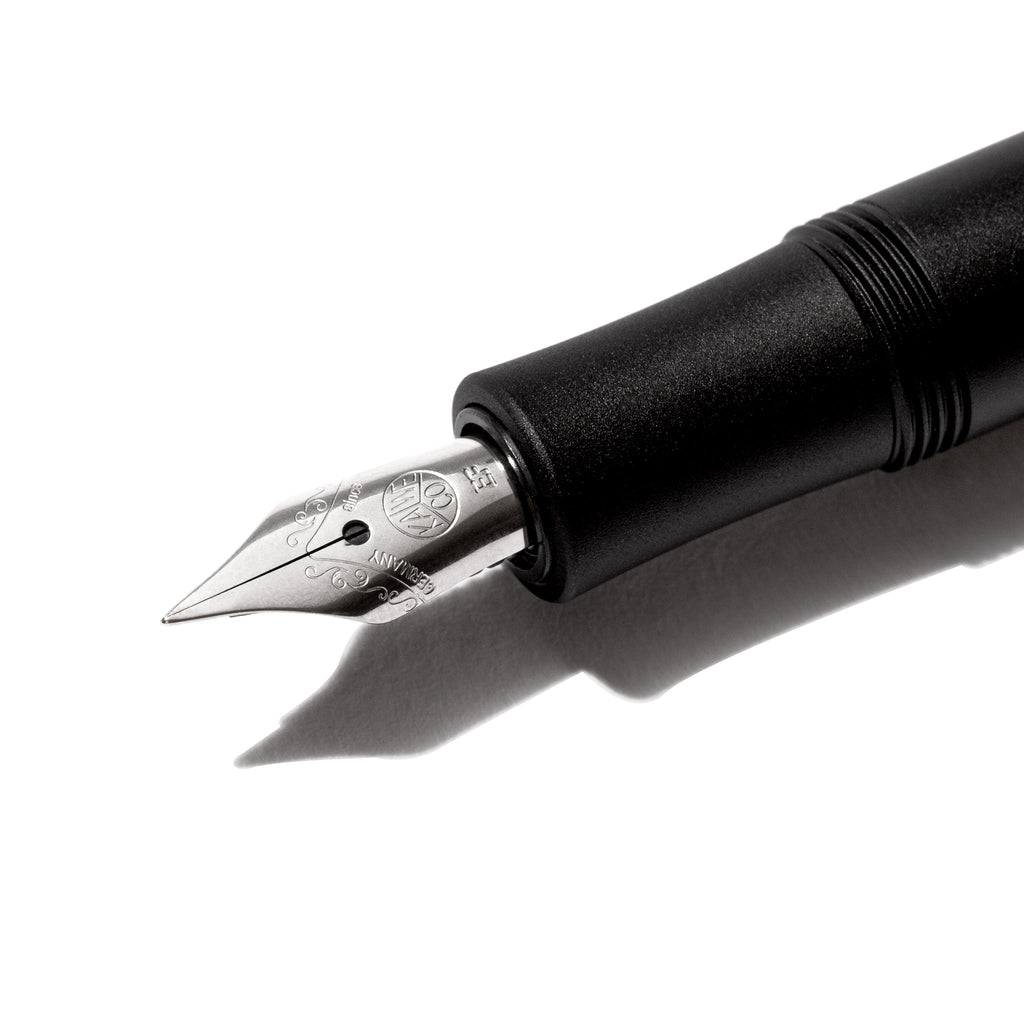 Closeup of the pen's nib.