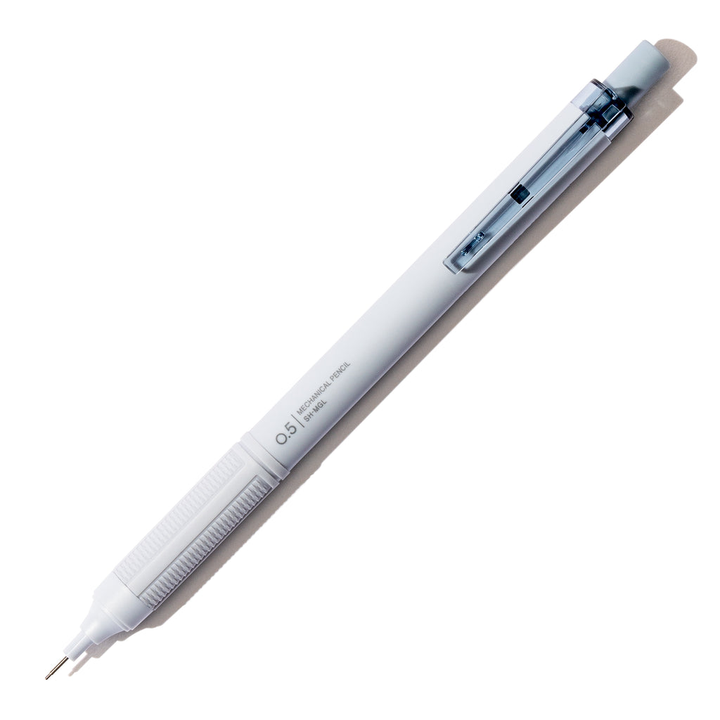 Greyish Blue  pencil displayed on a white background.