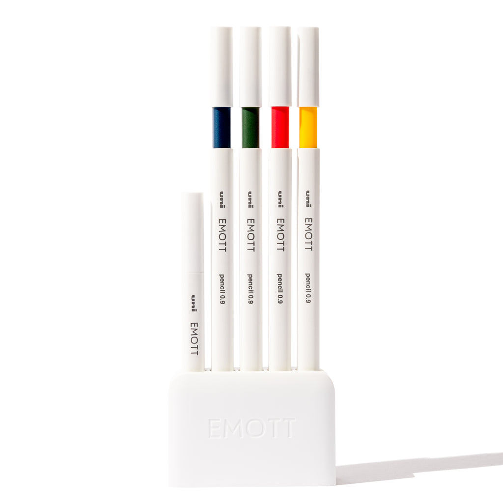 Nostalgic  color pencils displayed on a white background.