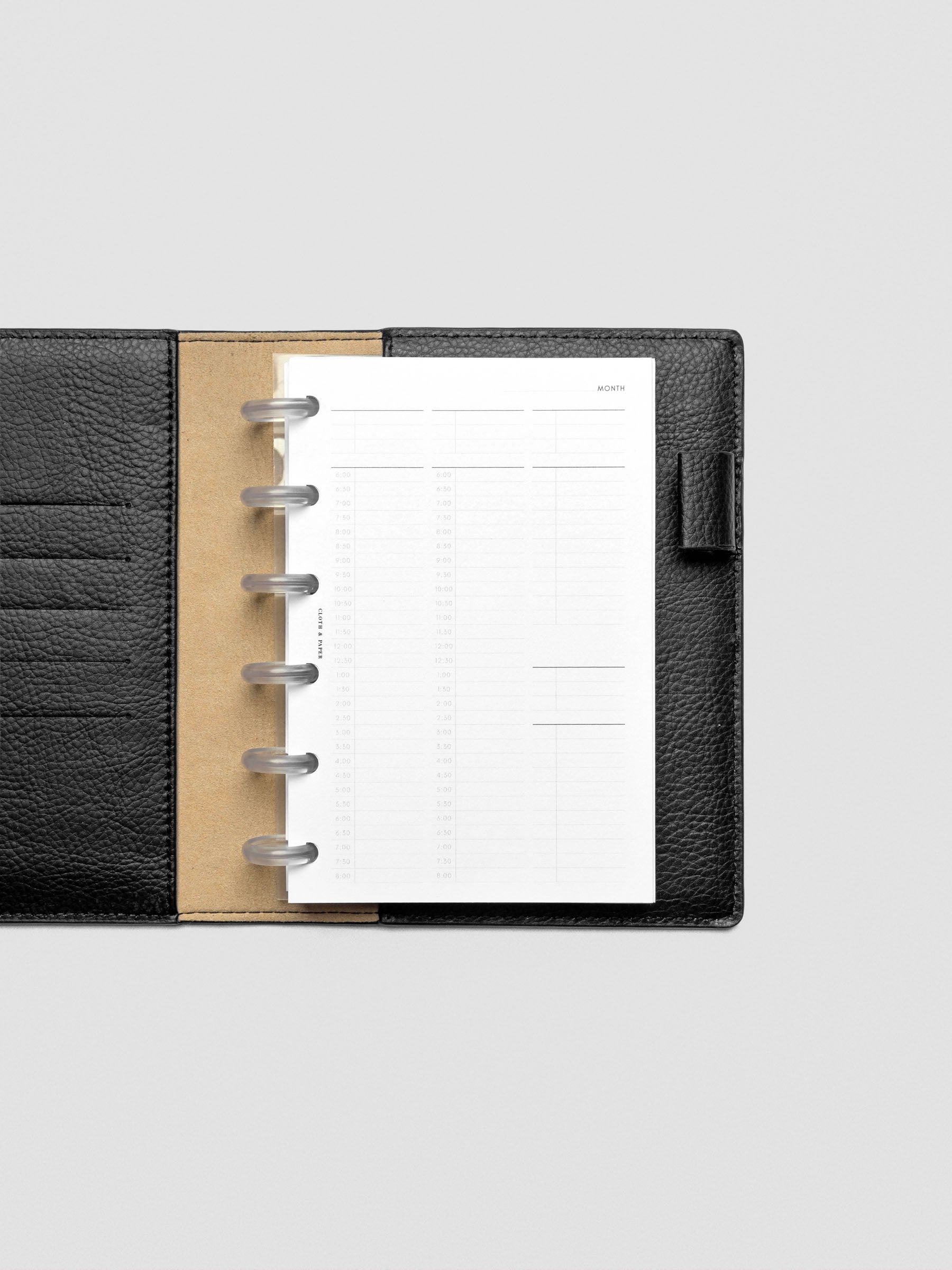 30 Minute Time Block Planner Inserts in size CP Petite.