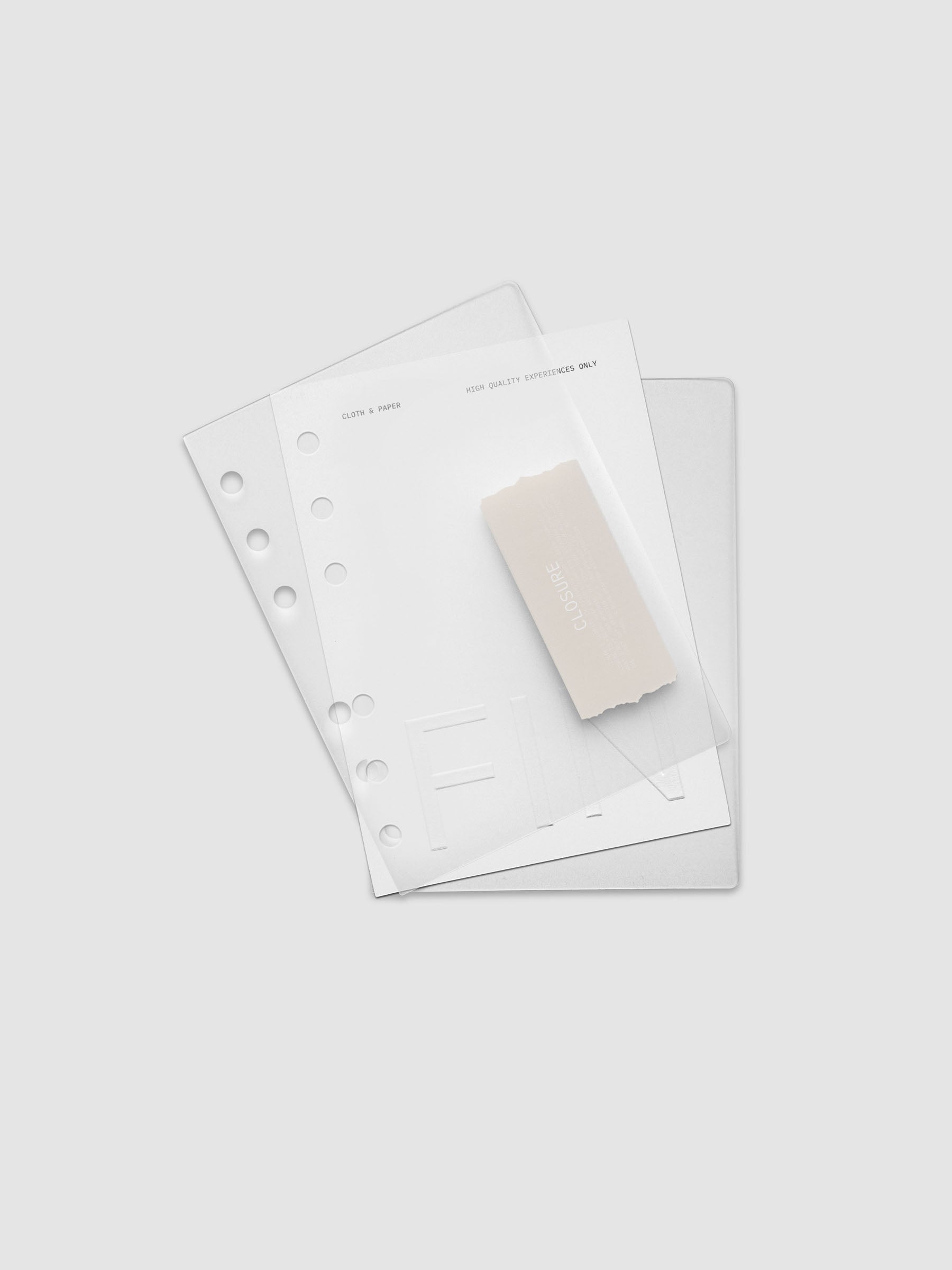 Closure Planner Dashboard + Cover Set in size A6 shown offset.