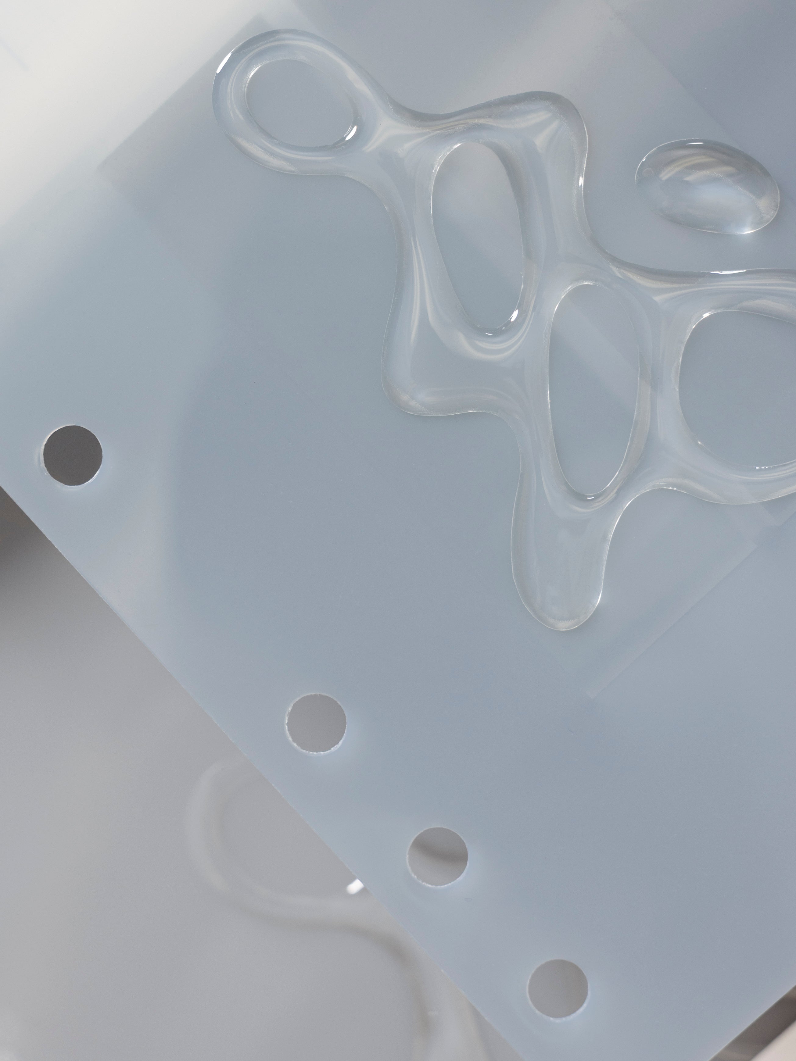 Close up image of the Gloss Form Dashboard in Smoked Salt.