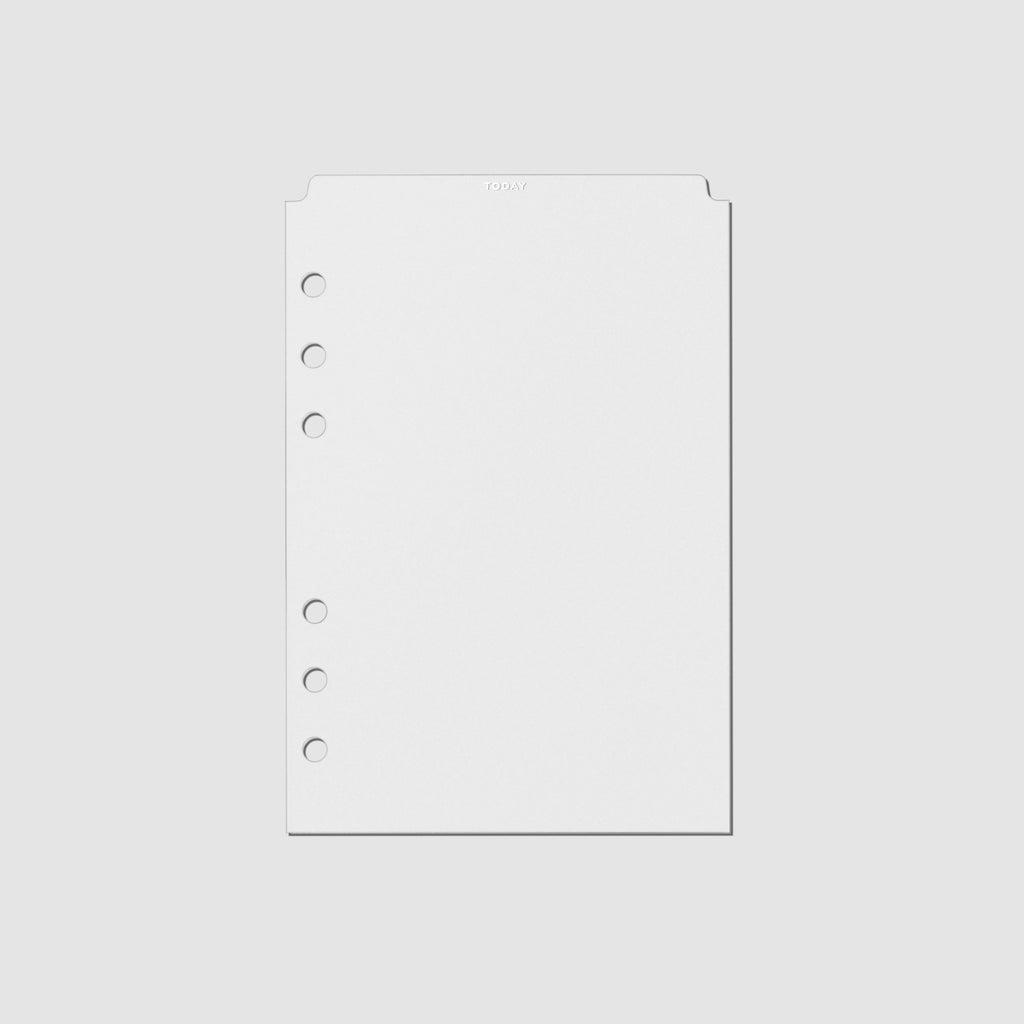 White foil divider displayed on a neutral background. Size shown is Personal Wide. 