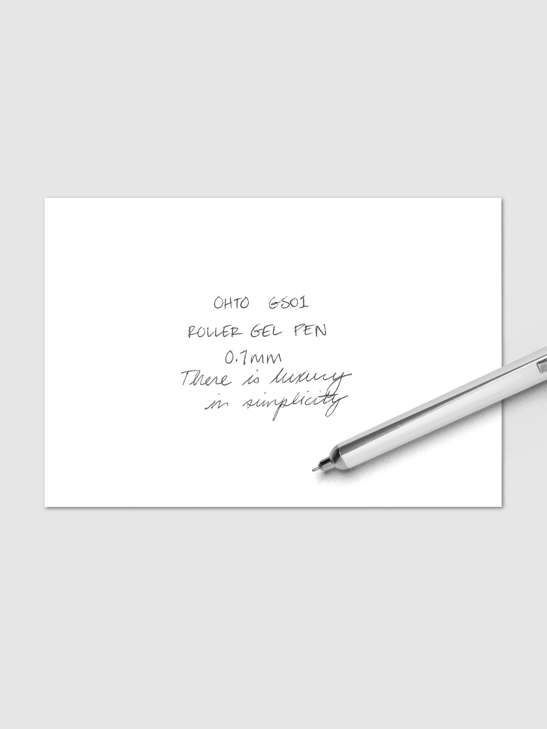 Writing sample for OHTO GS01 Roller Gel Pen with 0.7 mm nib.