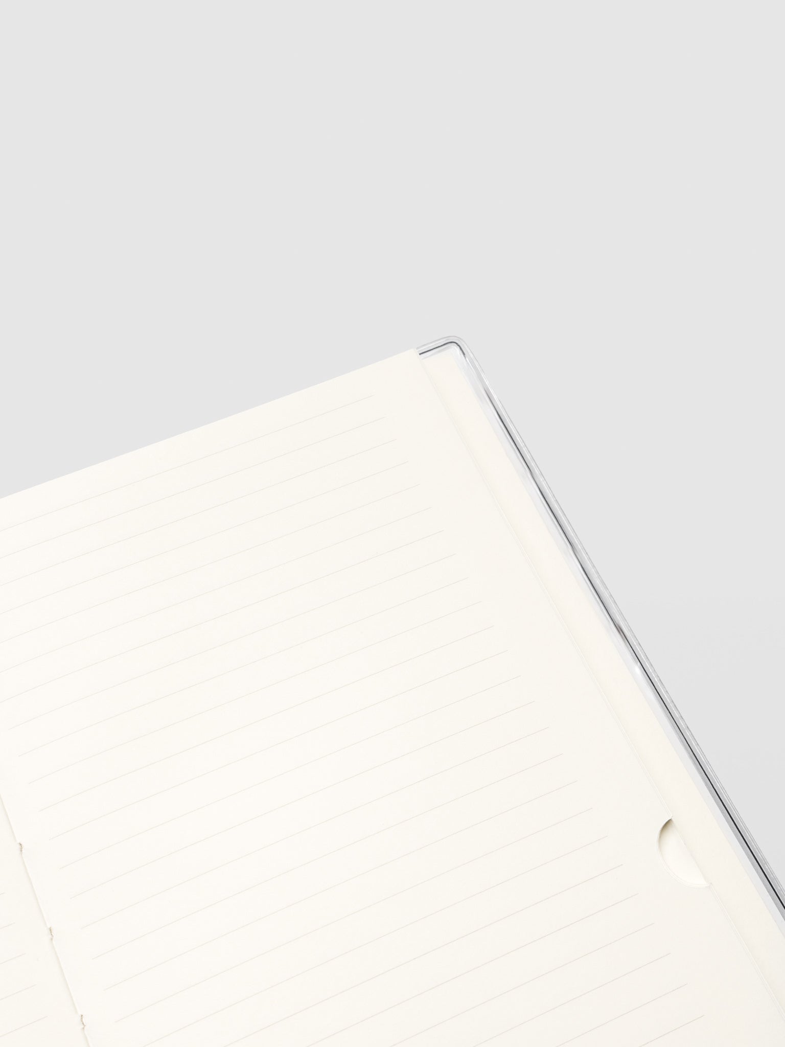 Personal Record Notebook Set, A5 Slim, close-up detail of blank lined pages