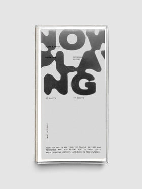 Personal Record Notebook Set, A5 Slim, front exterior of clear vinyl notebook cover with dashboards layered in the front slot