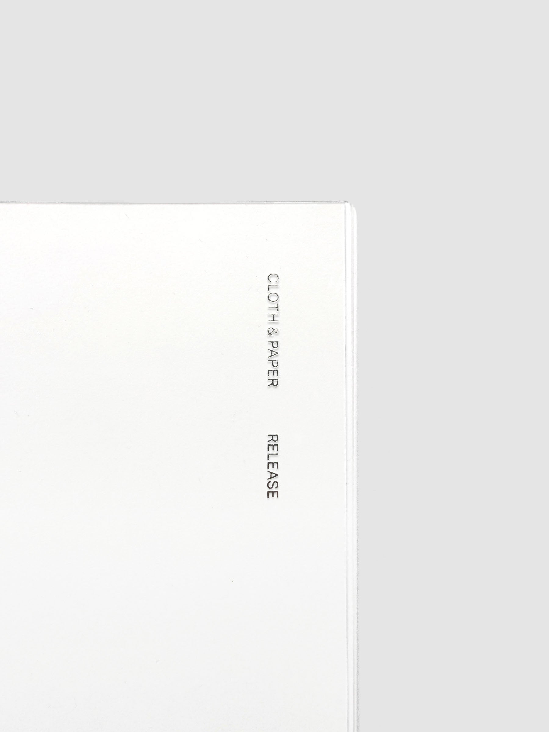 Release Paper Travel Notebook Insert shown in size A5 Slim with white cover.