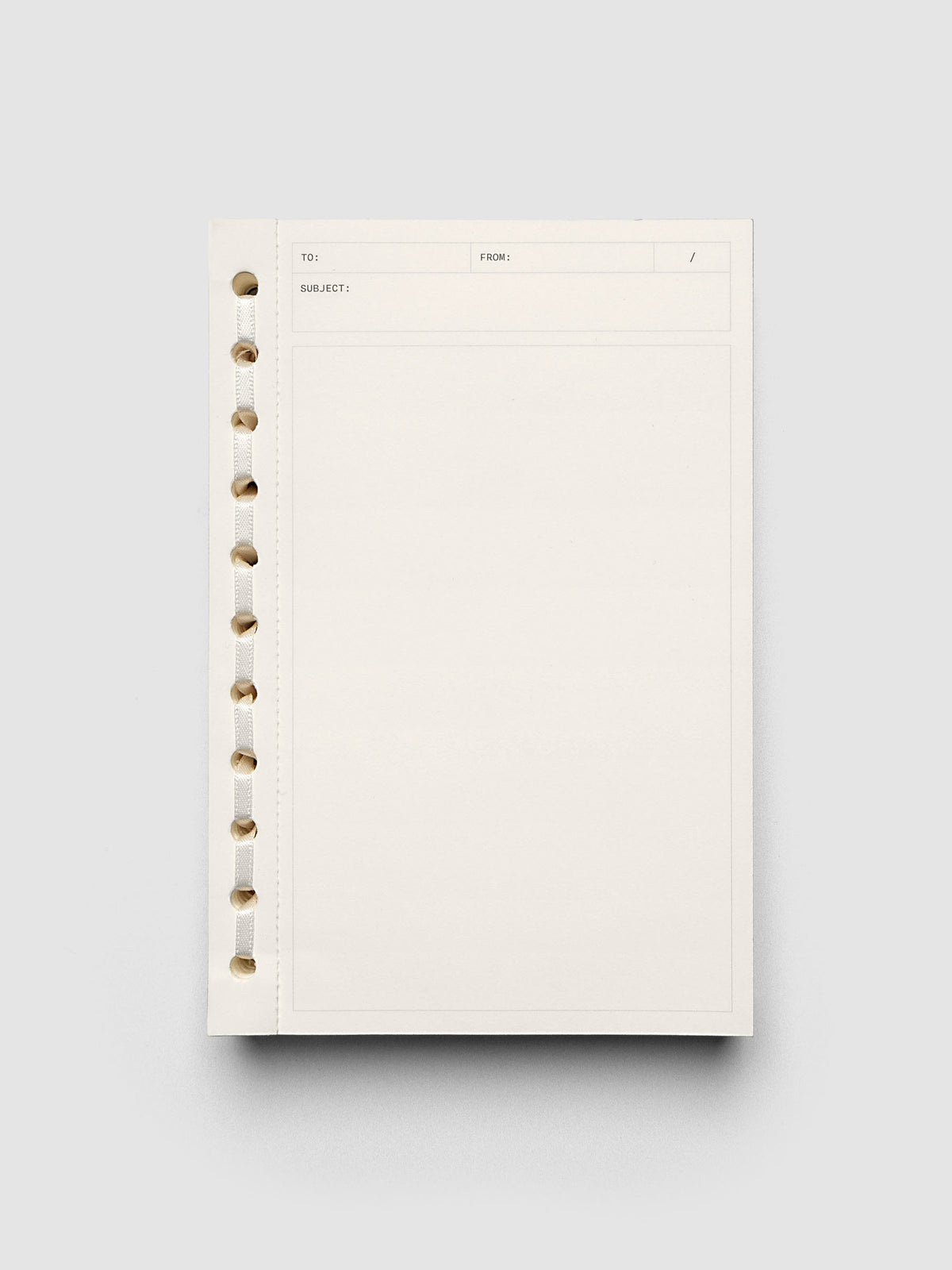 Perforated Notepad | Ribbon Bound Message Pad | Cloth & Paper