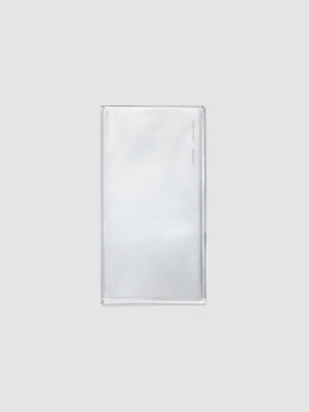 Pocket Plus sized clear organizer for stickers or ephemera with a clear vinyl cover.