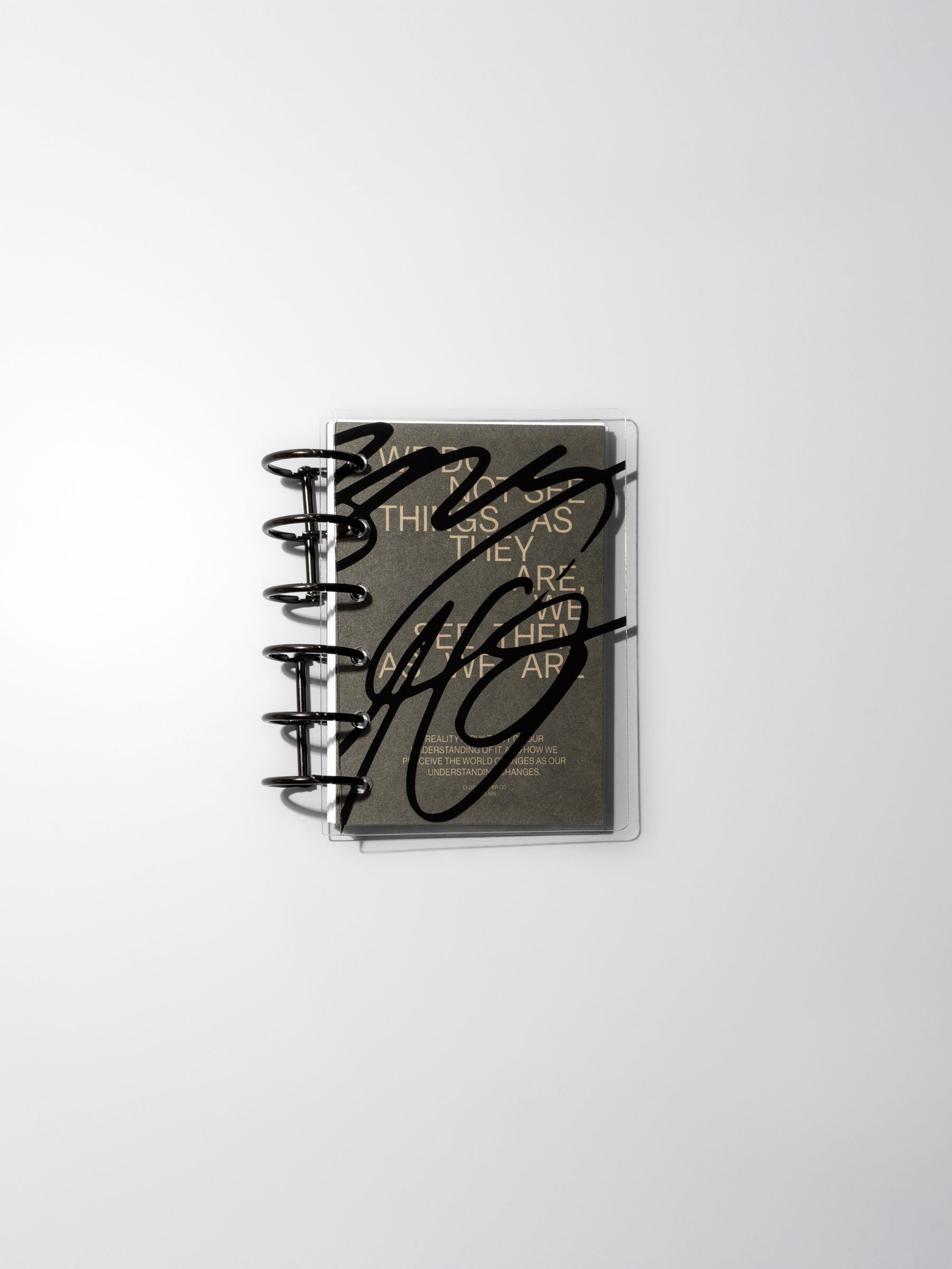 Image shows the As We Are Cover & Dashboard Set placed in a planner.