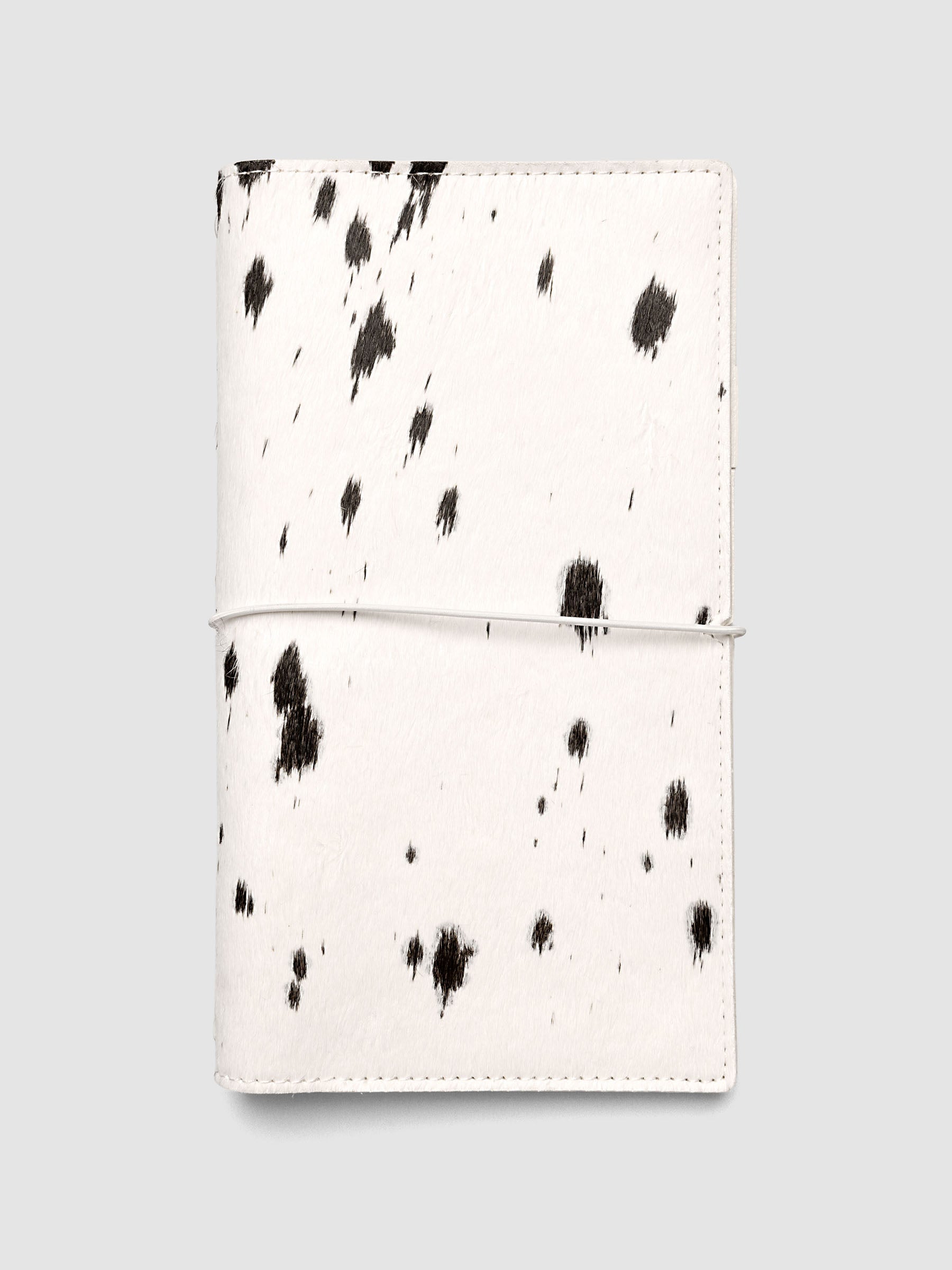Dalmatian A5 Slim Travel Notebook Cover shown closed | Cloth & Paper