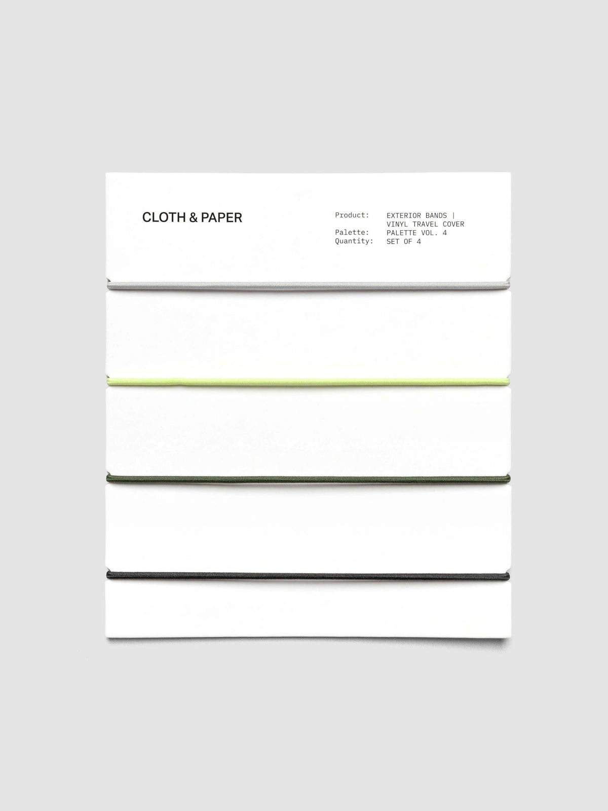 Exterior Bands | Vinyl Travel Cover | Cloth & Paper