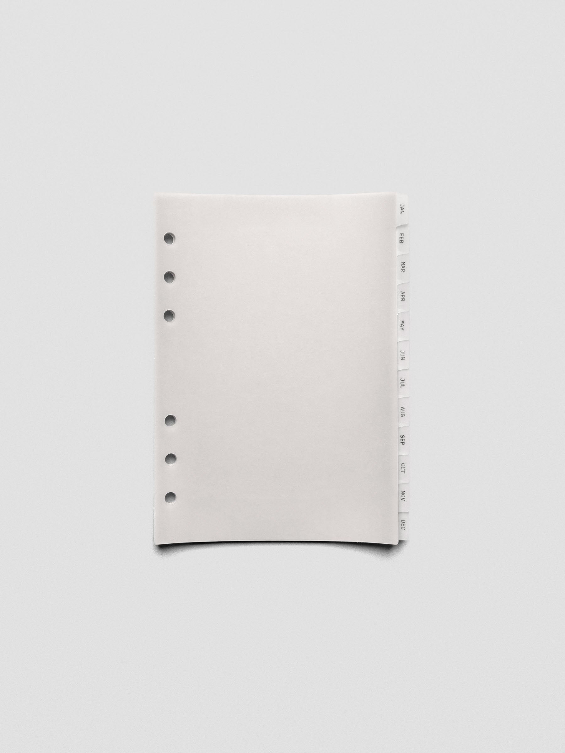 Personal wide vellum dividers shown on a grey background.