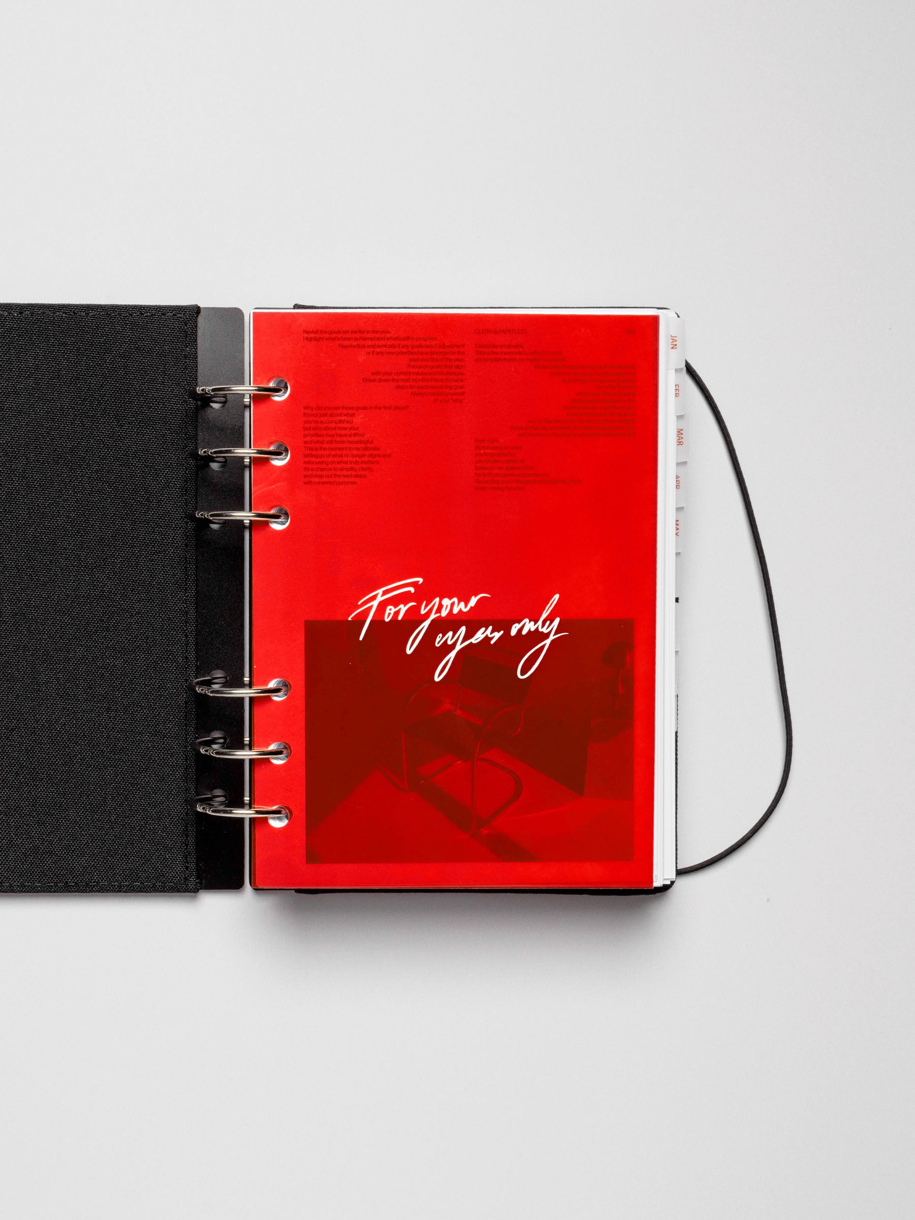 Dashboard duo displayed with a bookcloth cover on a neutral background. Size shown is Personal Wide.