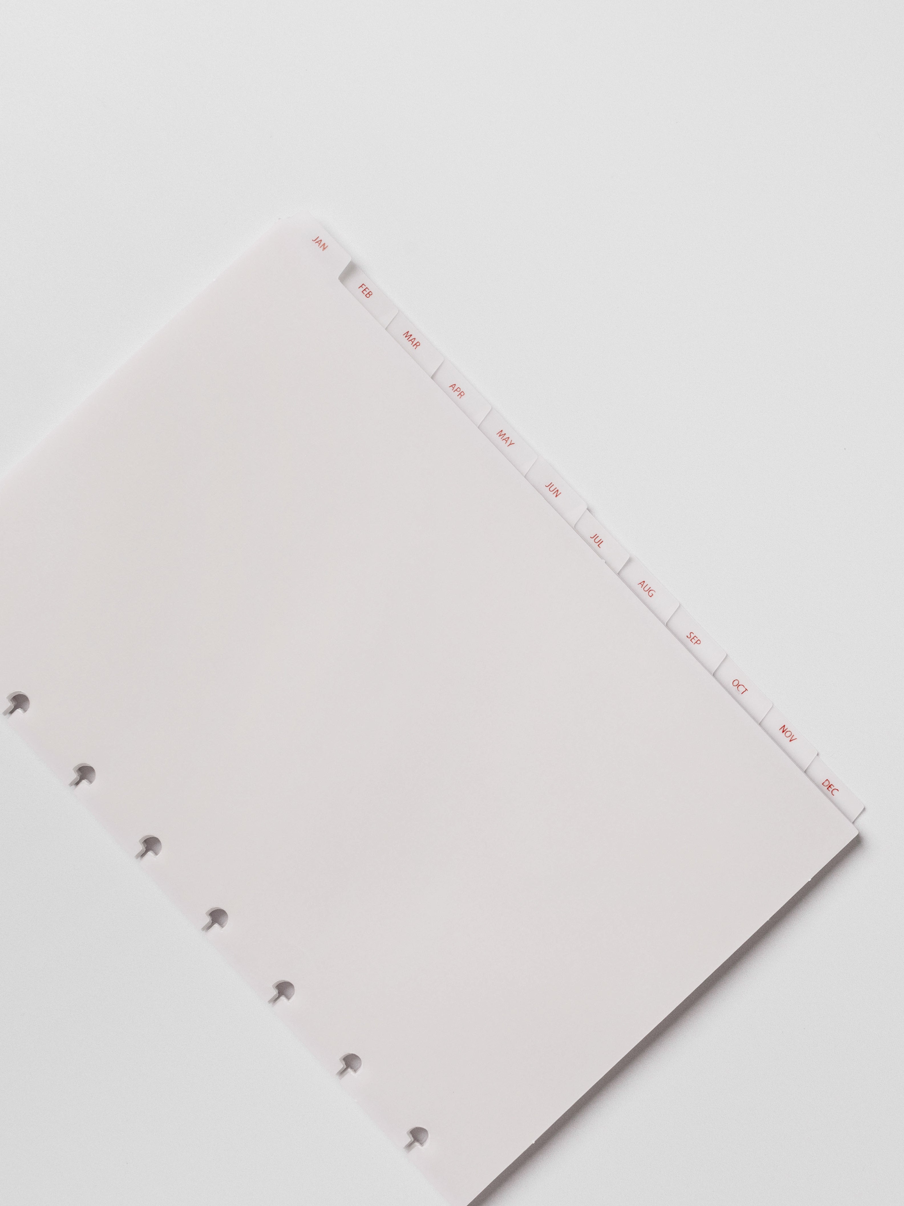 Half Letter vellum dividers shown on a neutral background.