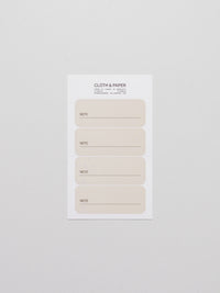 Label Planner Stickers | Note | Cloth & Paper