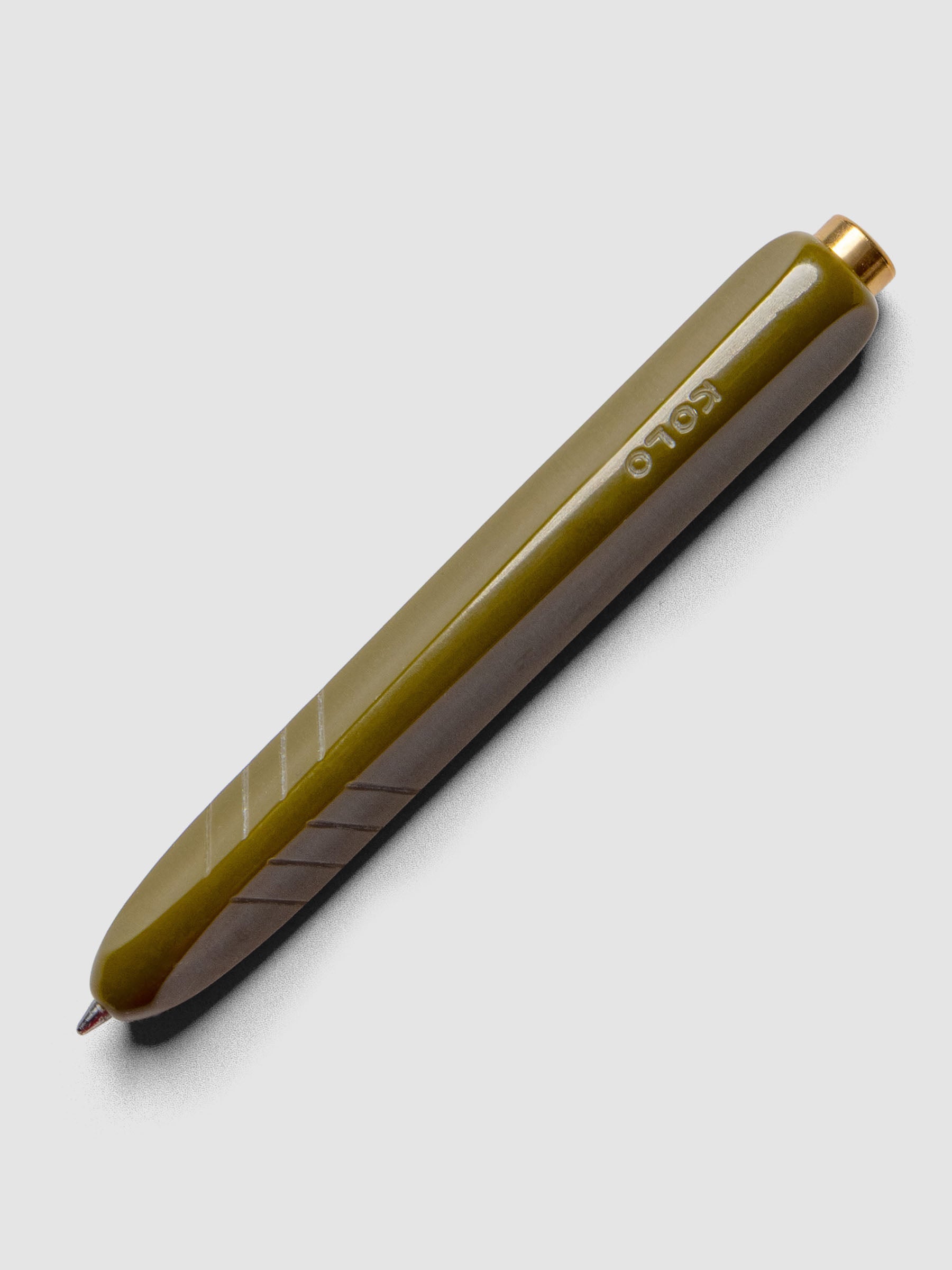 Kolo Tino Ballpoint Pen in option Acrylic Wasabi with a warm green barrel.