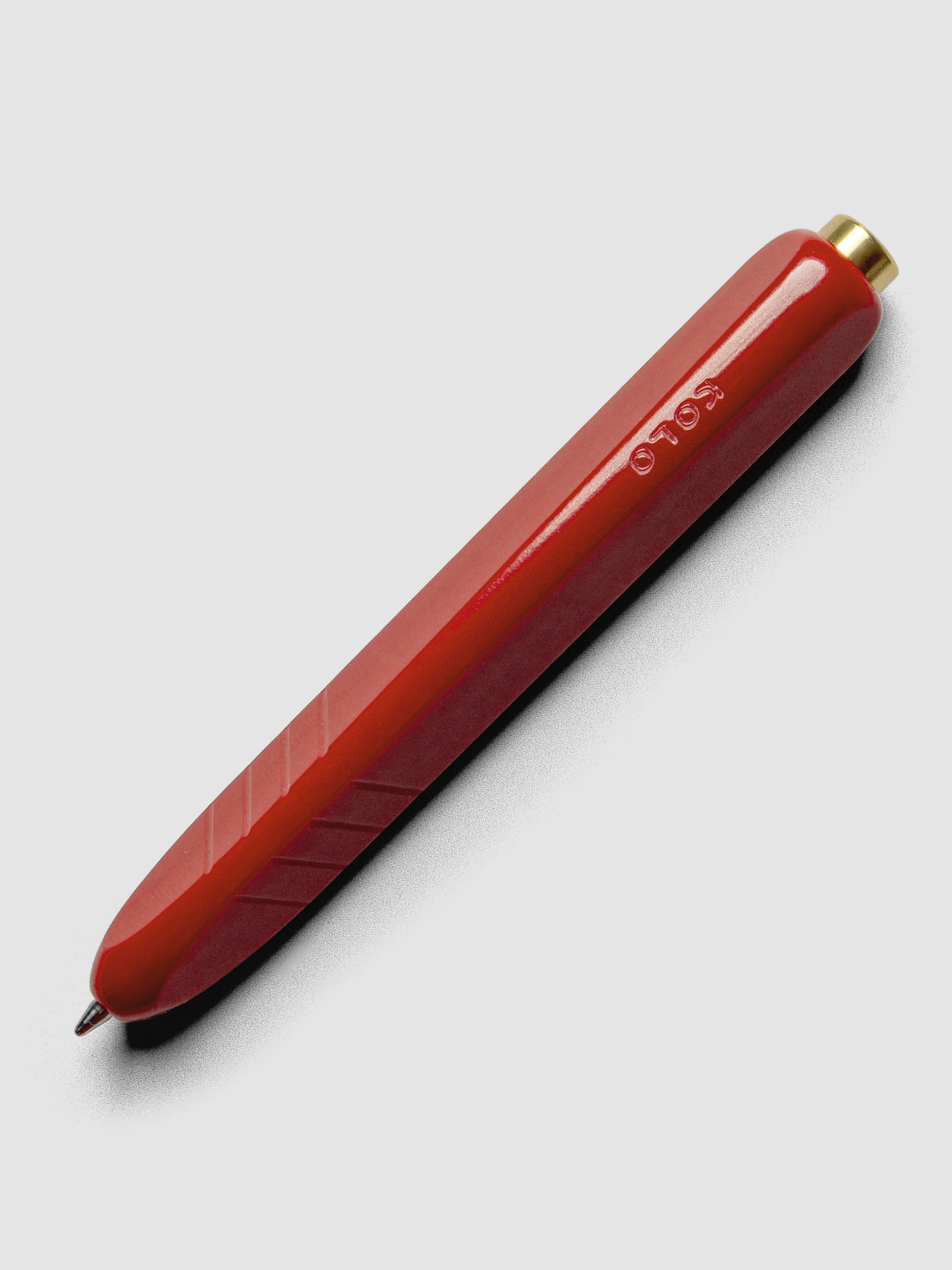 Kolo Tino Ballpoint Pen in option Acrylic San Marzano with a tomato red barrel.