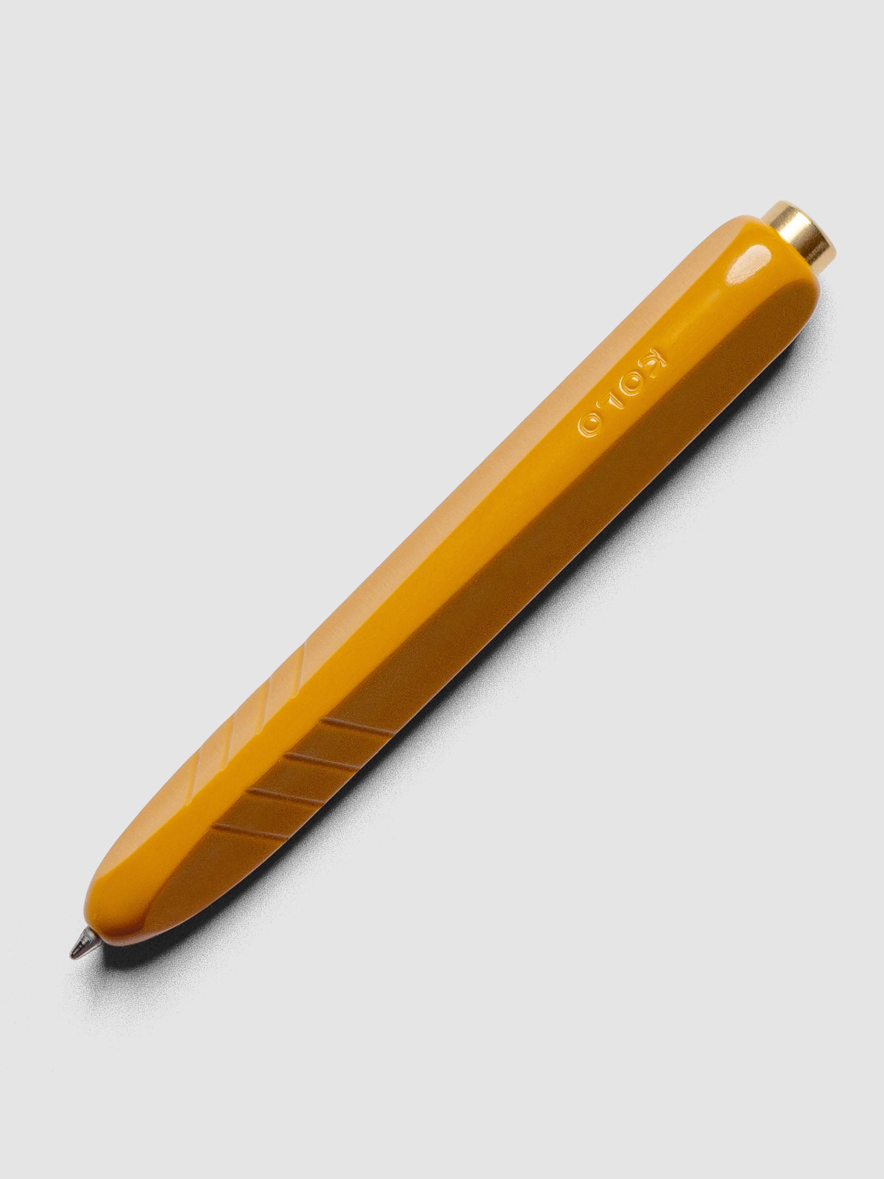 Kolo Tino Ballpoint Pen in option Acrylic Sunny with a saturated yellow barrel.