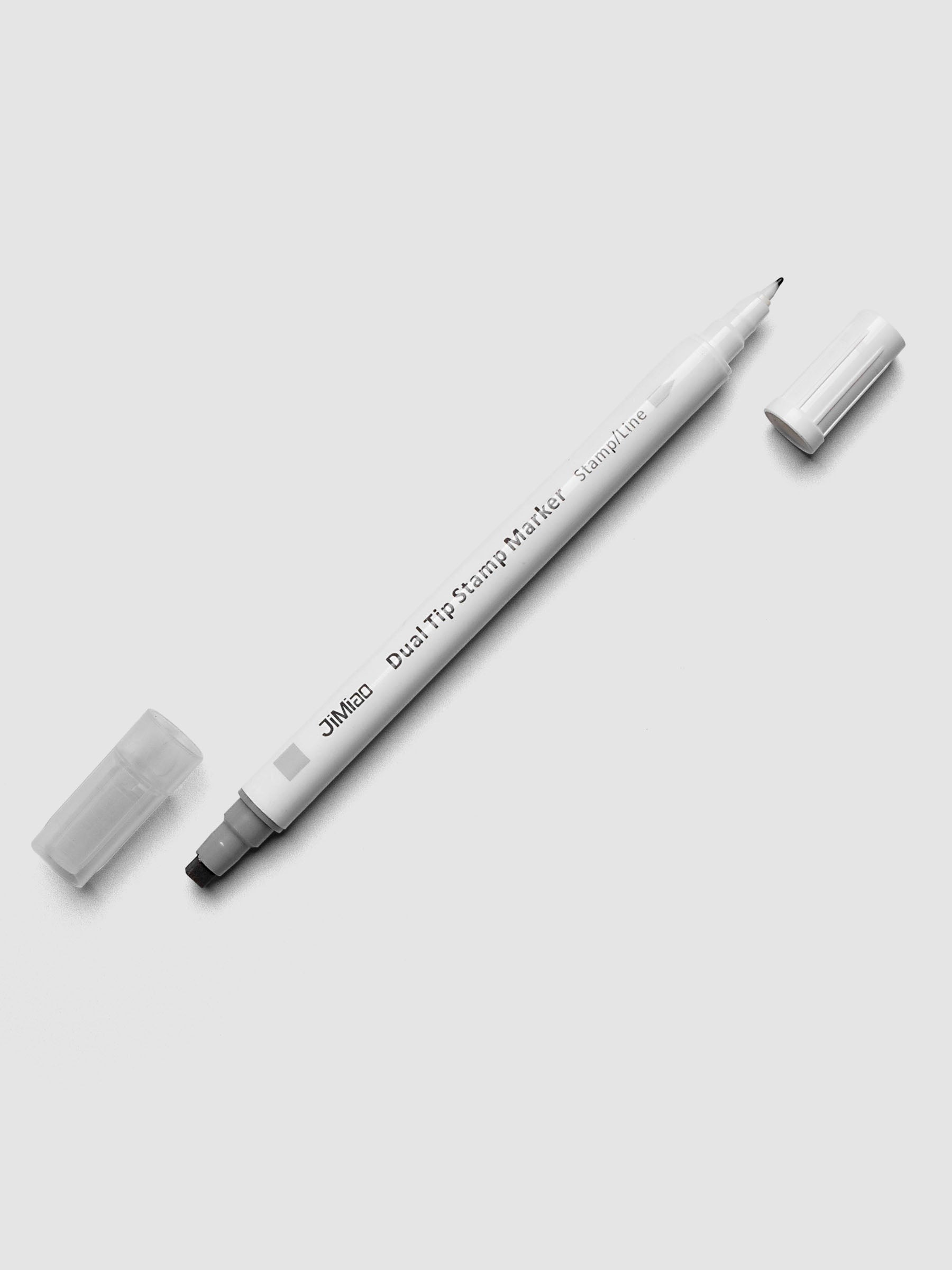 JiMiao Dual Tip Stamp Marker in grey.