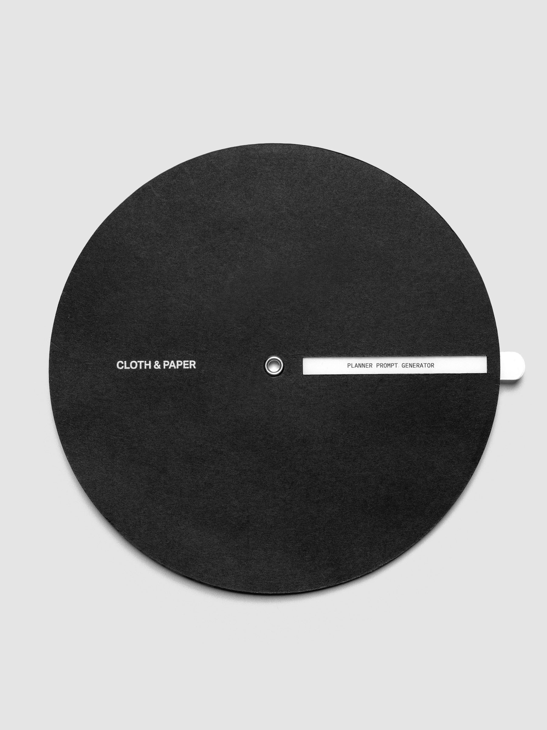 Black and white planner prompt generator.