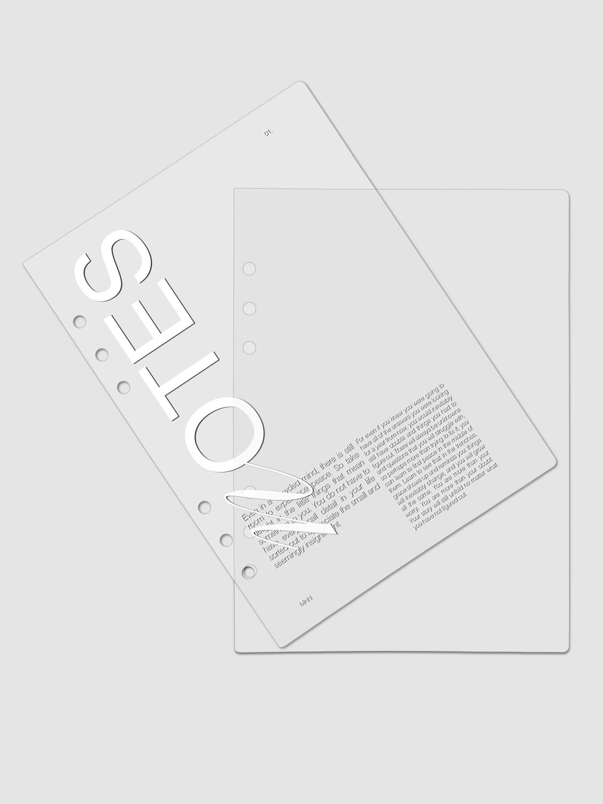 Discbound Ring. Note Notes Planner Cover | 6-Ring and Discbound | Cloth & Paper