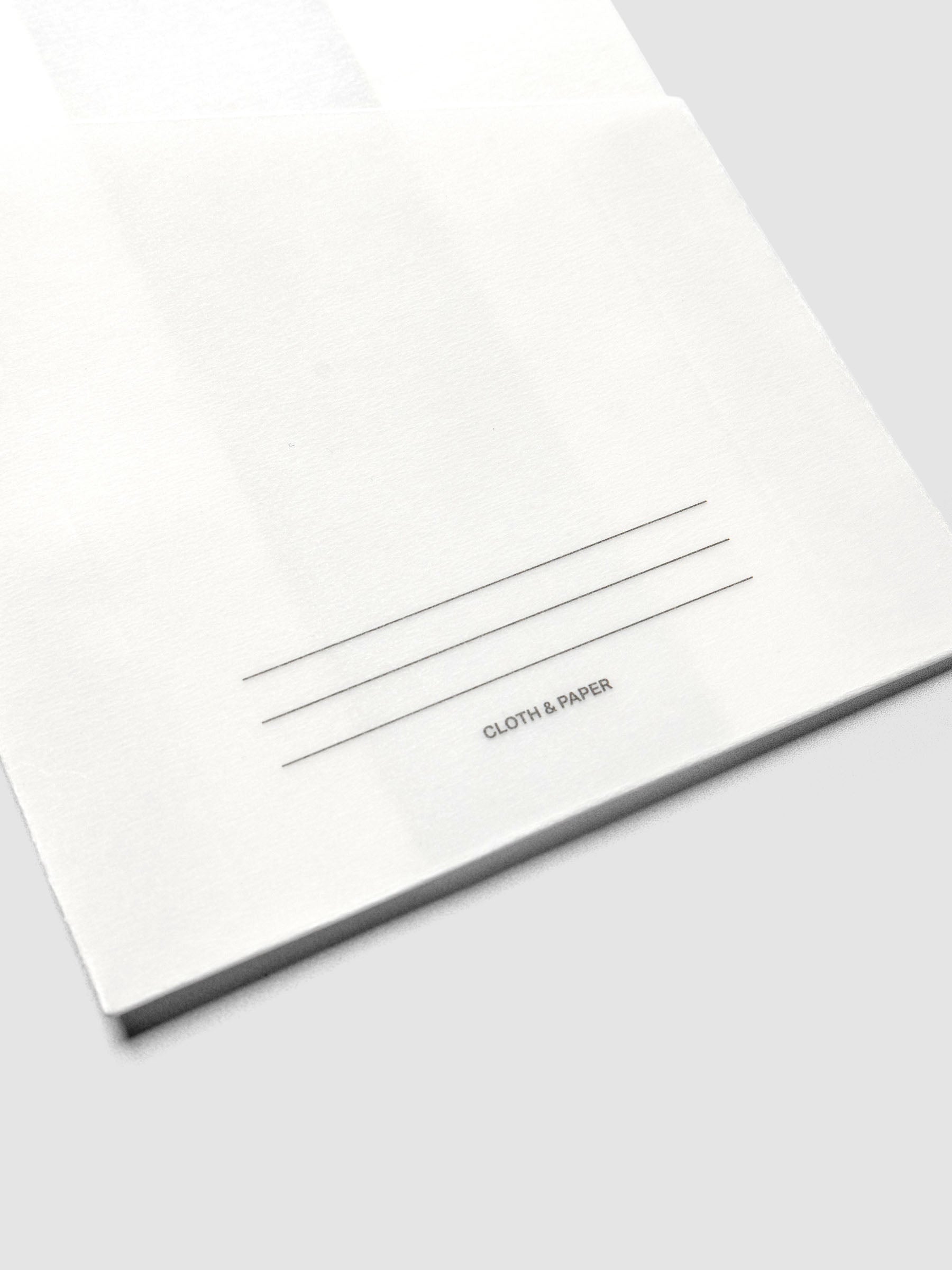 Close up of one pocket from Adhesive Vellum Pocket Set displaying space to write a label.