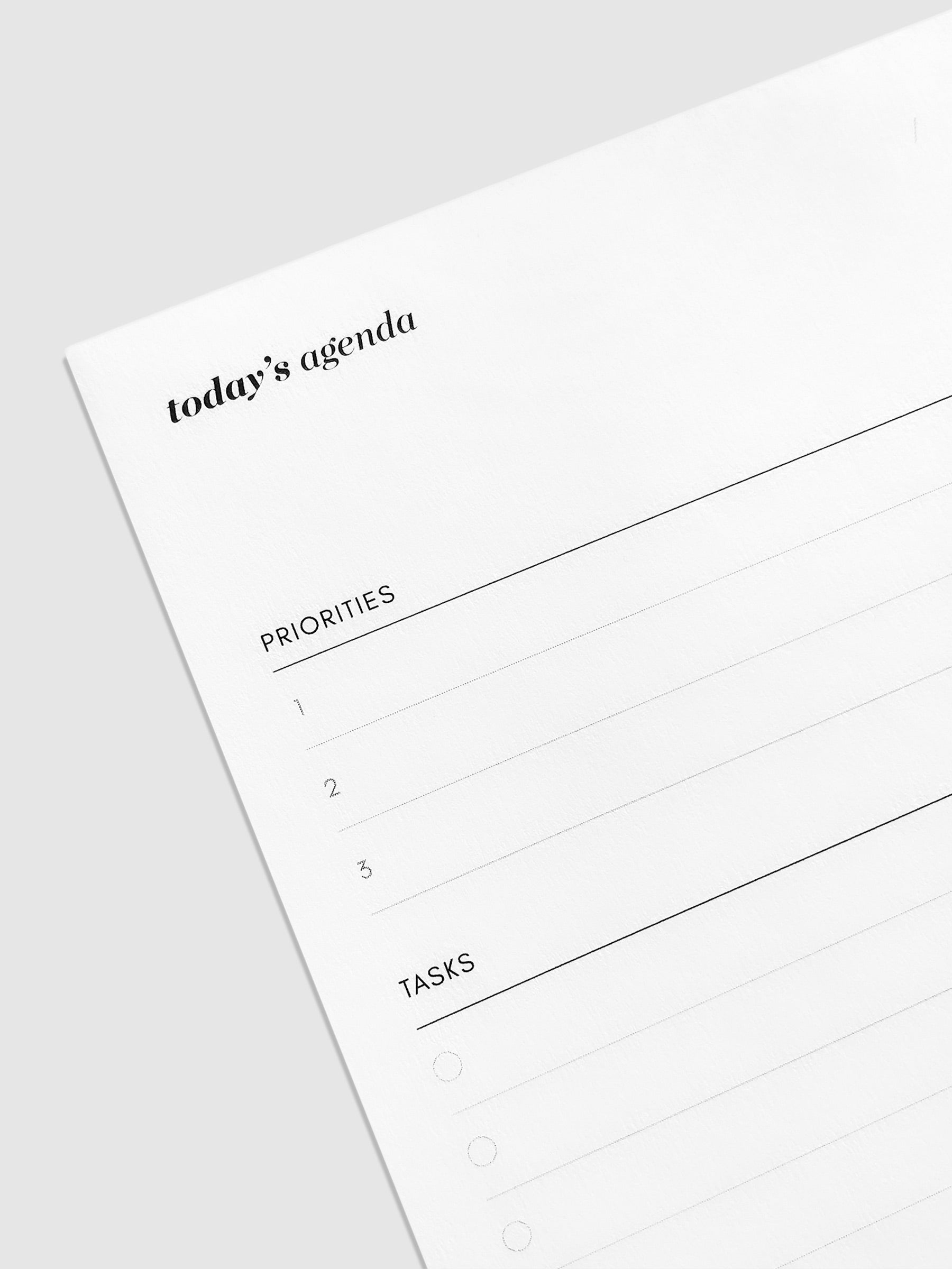 Agenda Notepad | Cloth & Paper