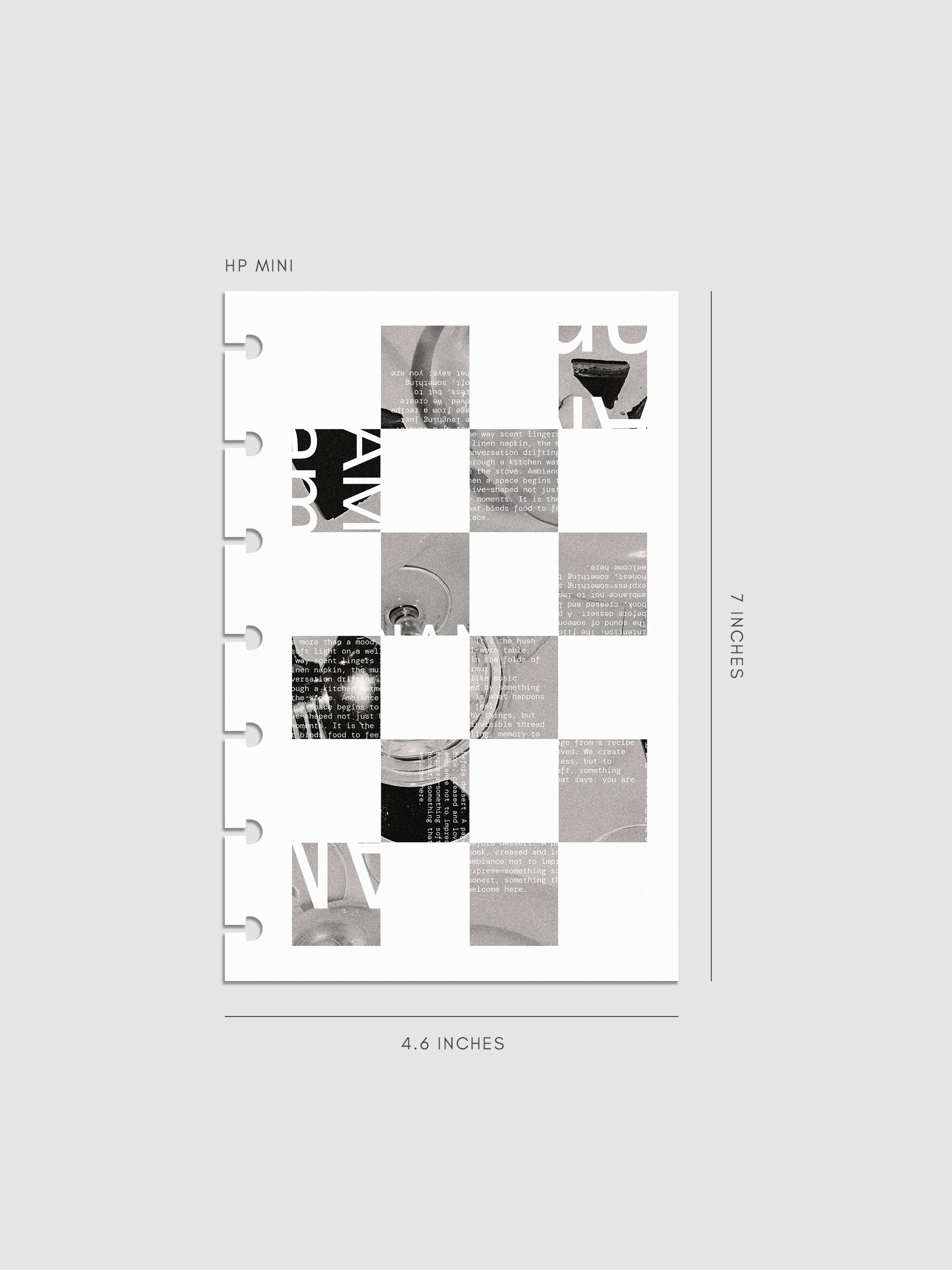 Digital mockup of insert in HP Mini