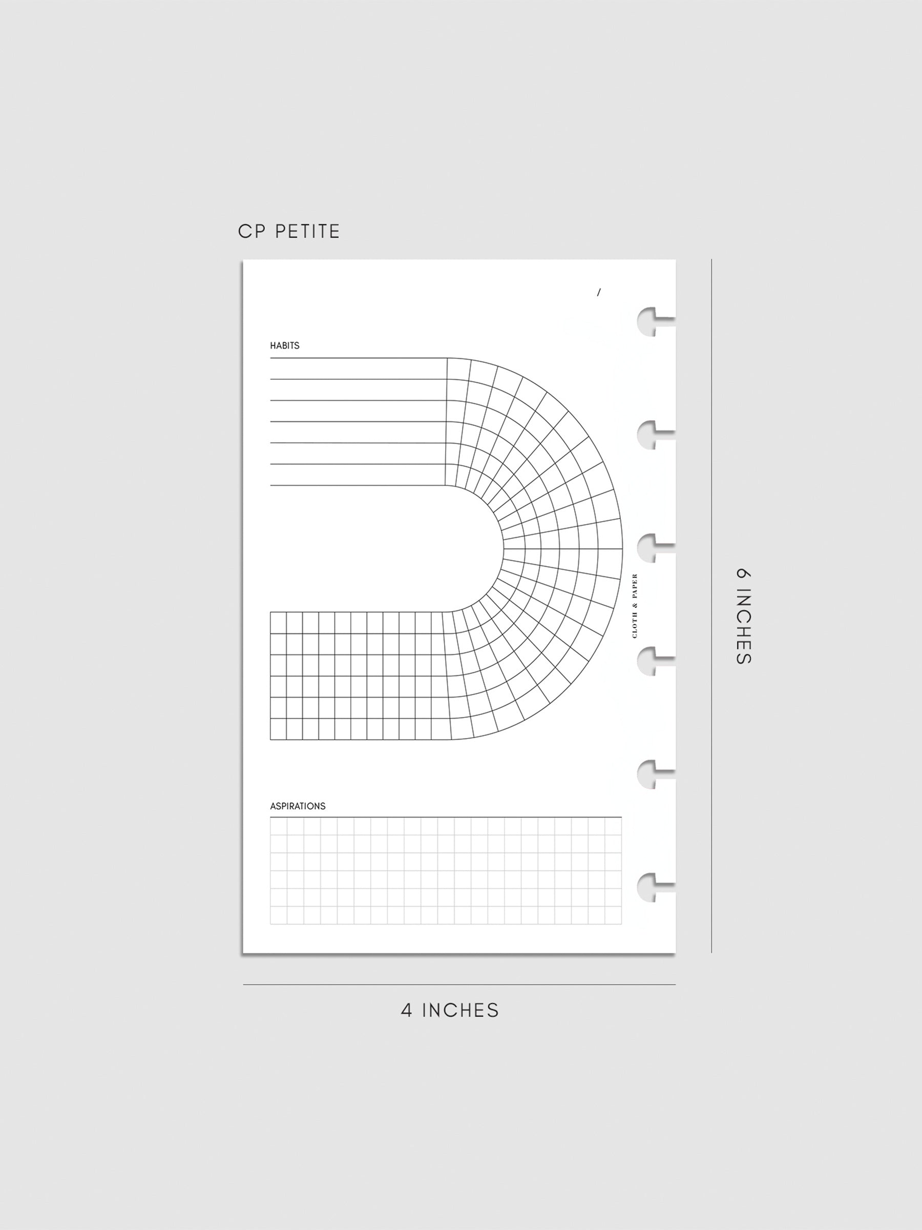 Digital mockup of insert in CP Petite.