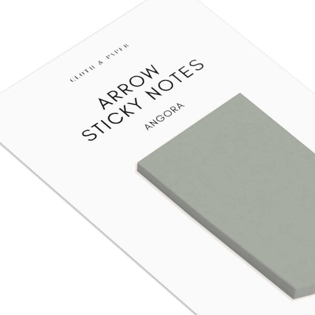 Arrow Sticky Notes | Angora Gray