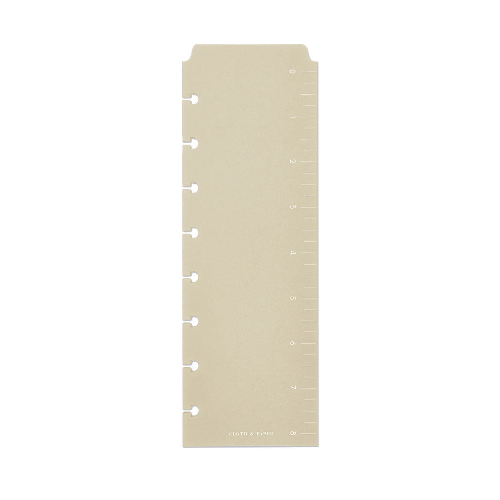 Half Letter  page marker on a white background.