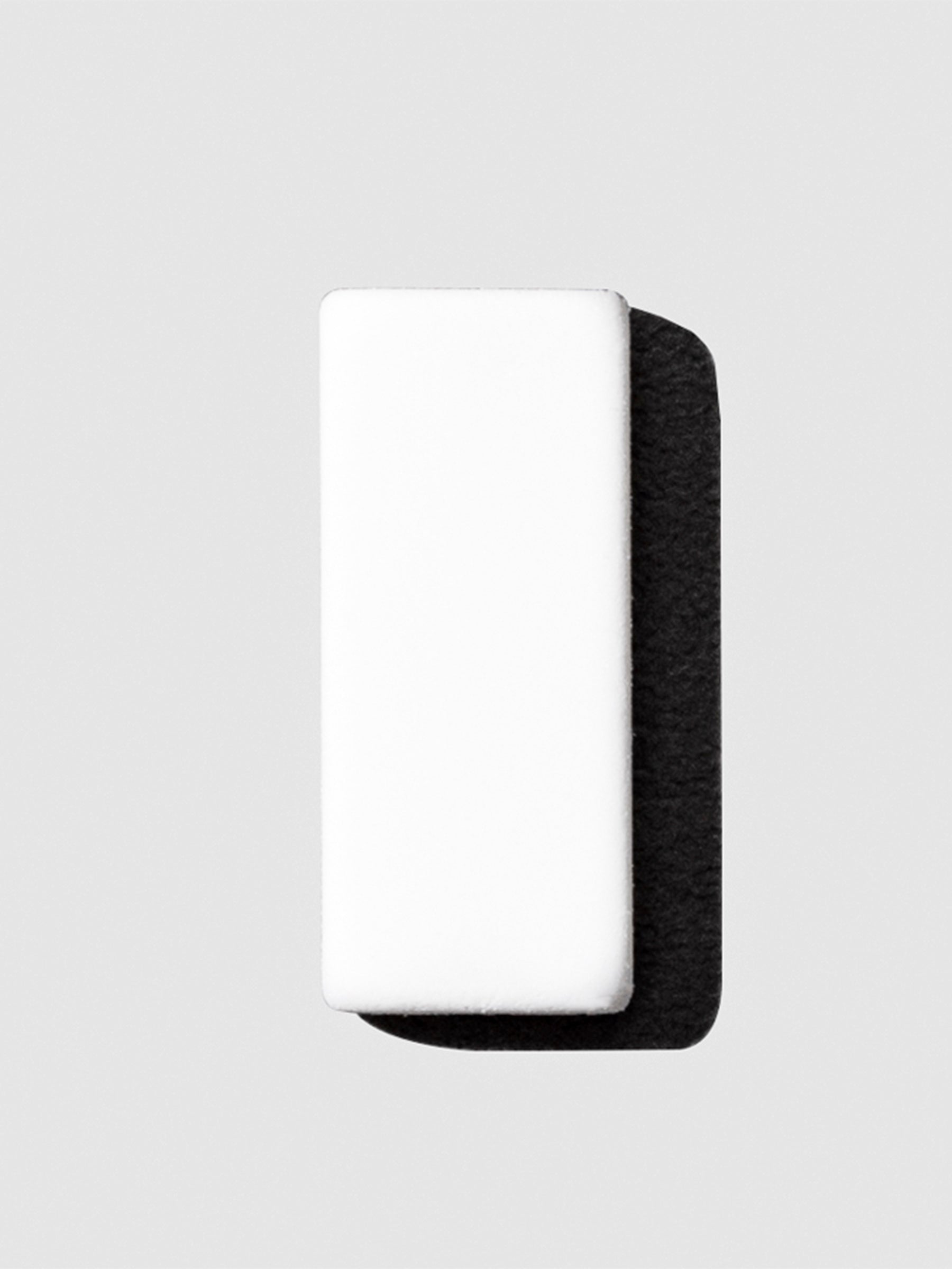 The image shows a close-up of the white color variant of the blackwing replacement eraser.