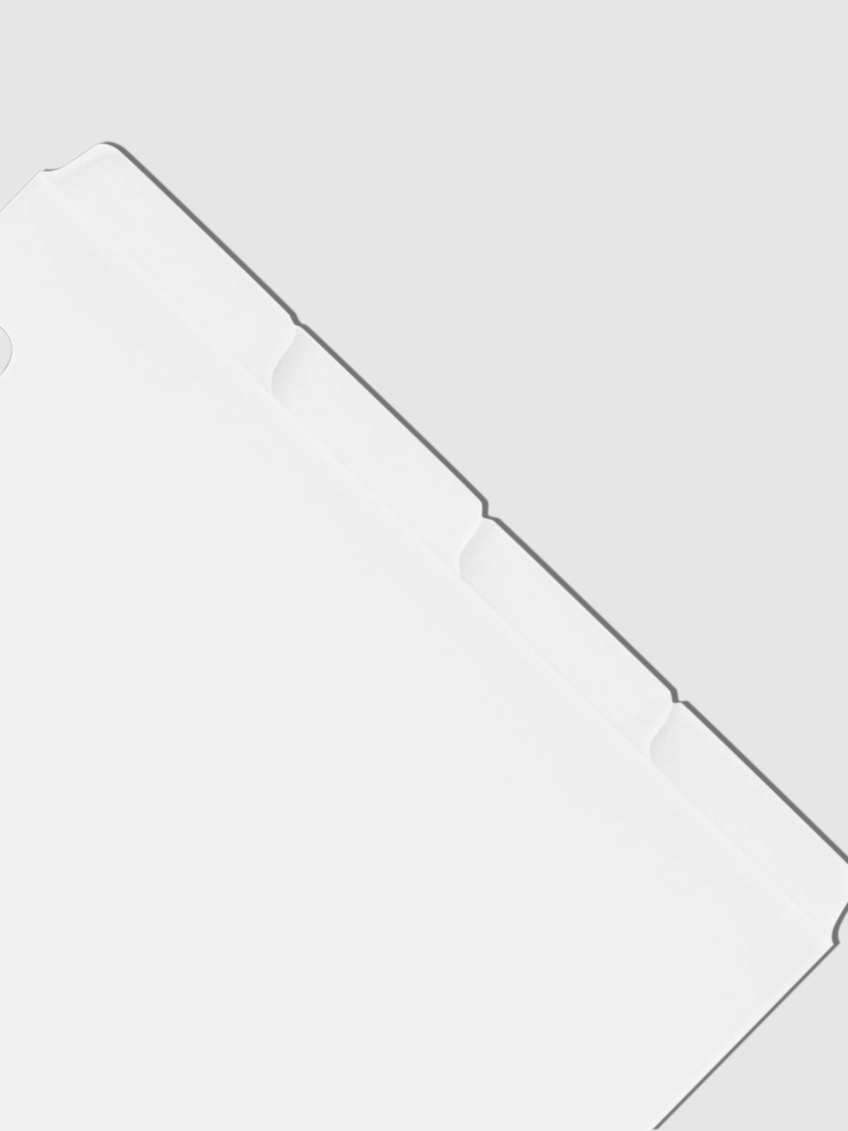 Blank Top Tab Planner Dividers | Low Profile | Matte | Cloth & Paper