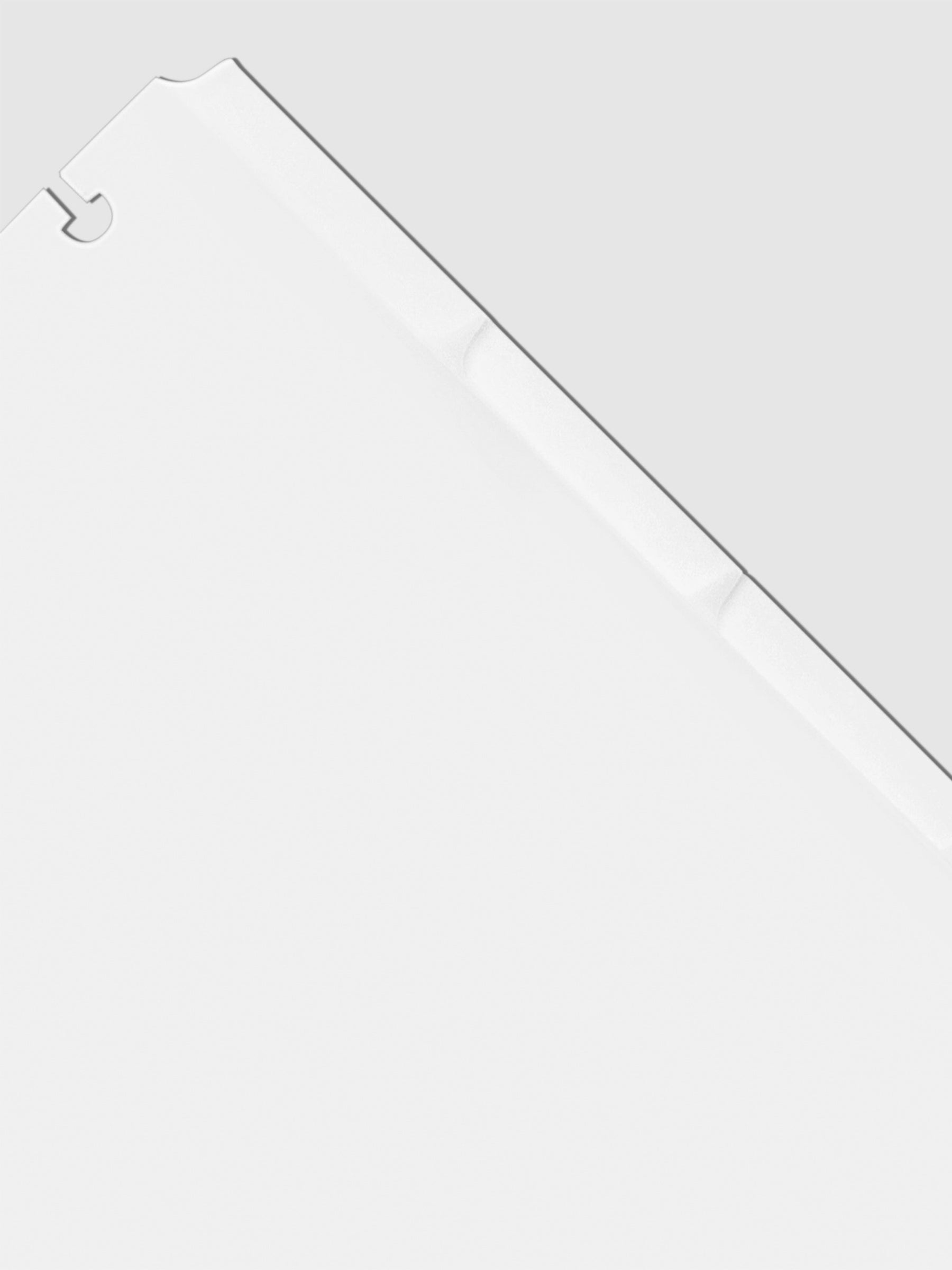 Closeup of dividers on a neutral background.