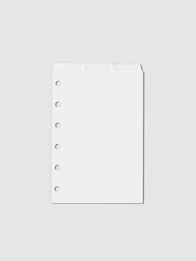 Dividers displayed on a neutral background. Size shown is A6.