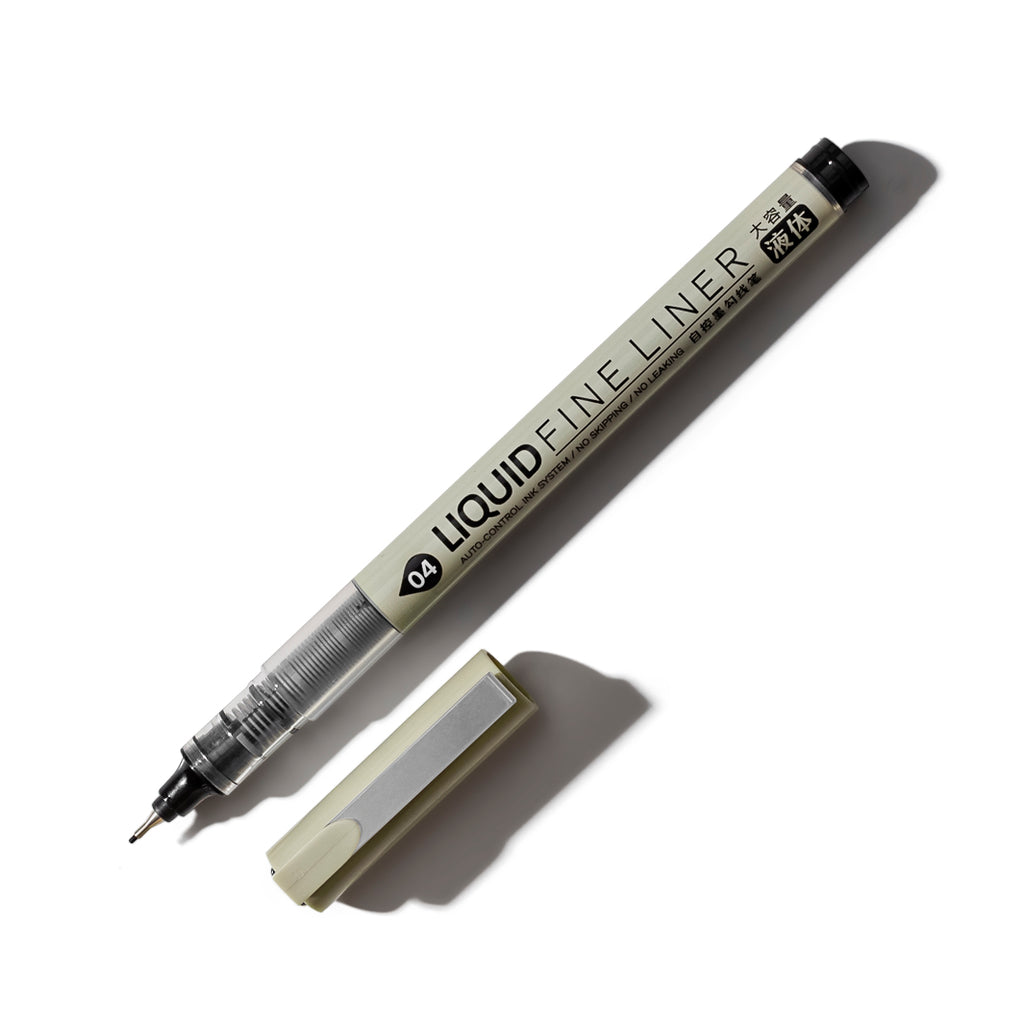 CEO Chic Liquid Fineliner with cap removed and nib exposed.