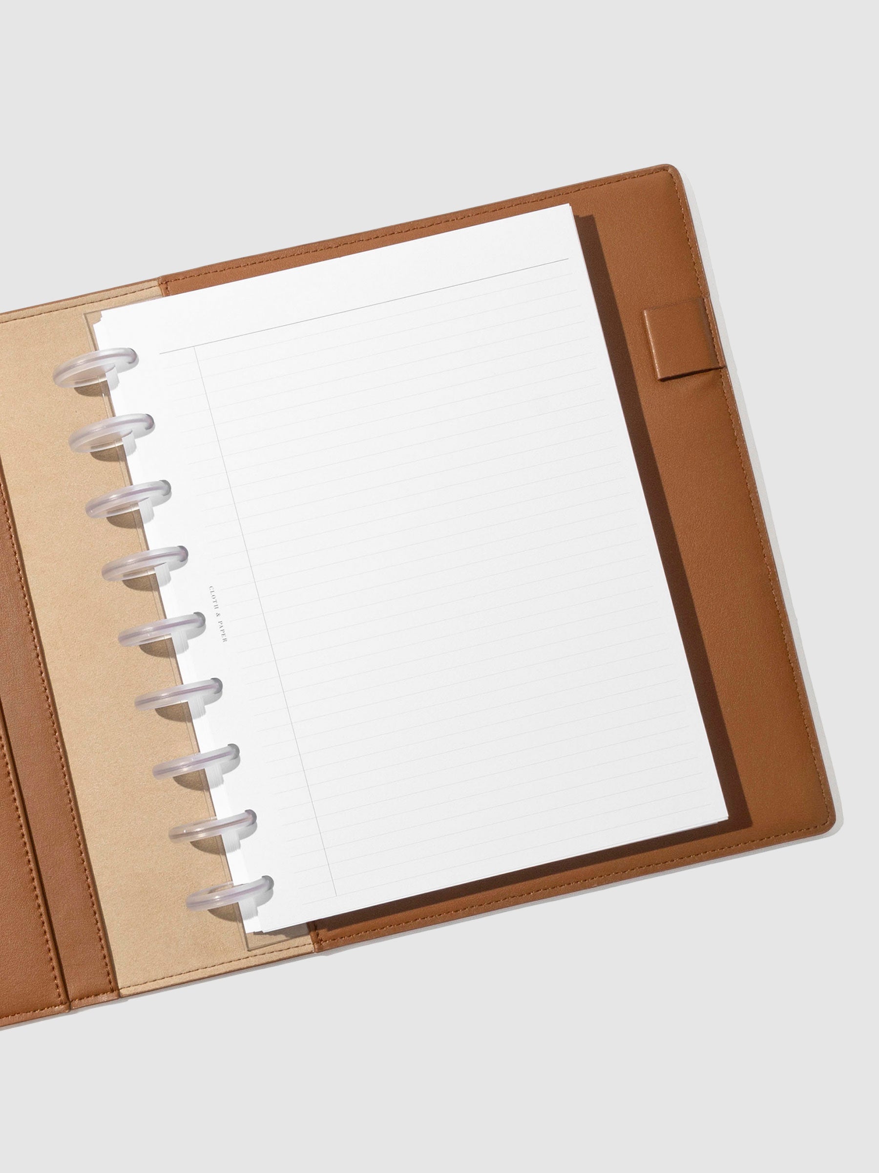 HP Classic folio displayed opened on a neutral background. Color shown is clay brown. 