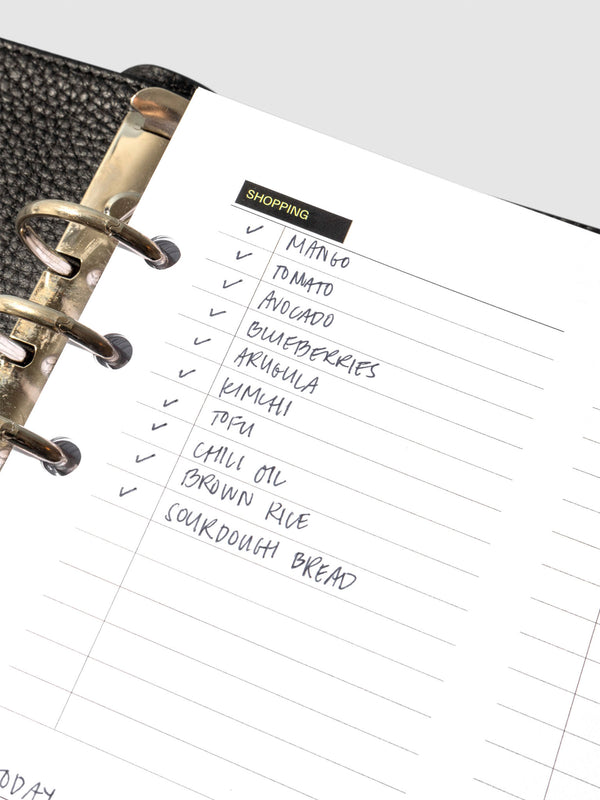 Quad Checklist Planner Inserts | Cloth & Paper