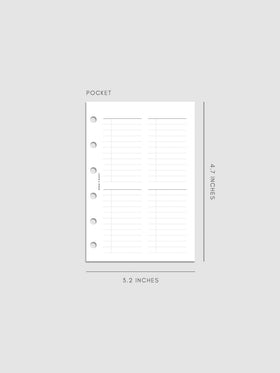 Digital mockup of insert in Pocket.