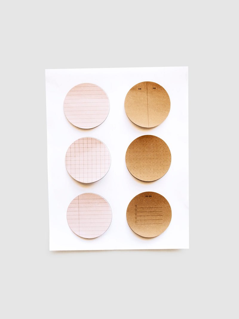 Circle Sticky Note Printable | Essentials | Cloth & Paper