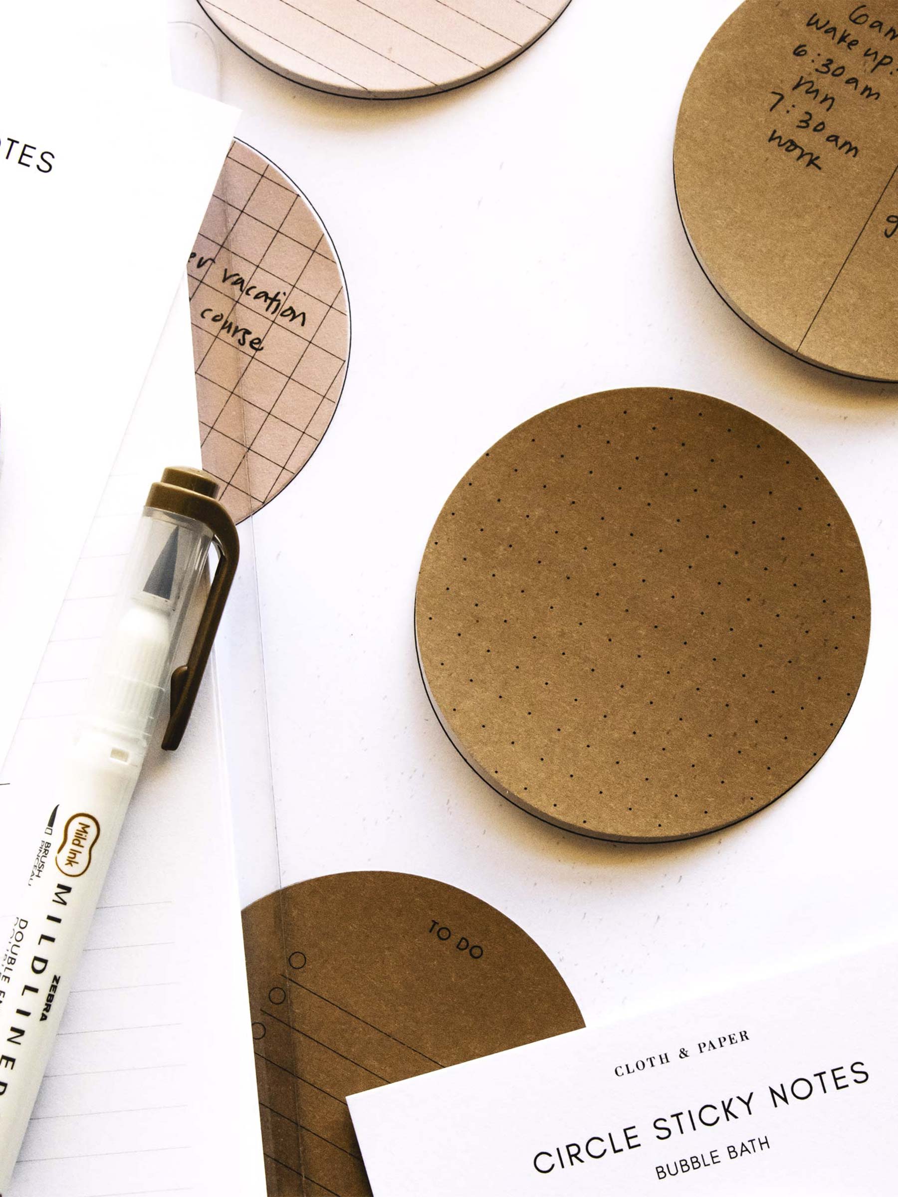 Circle Sticky Note Printable | Essentials | Cloth & Paper