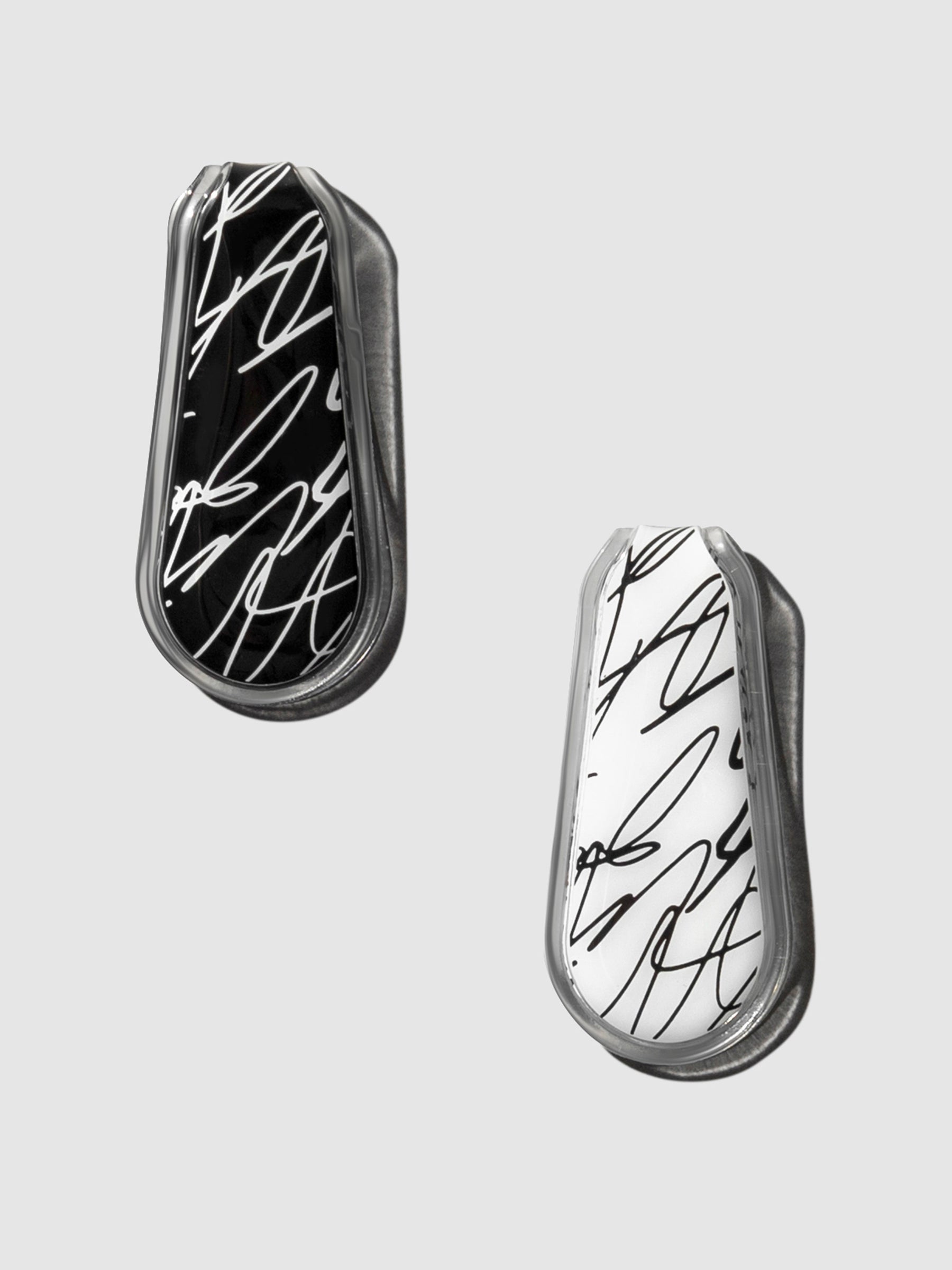 Signature clips displayed on a neutral background.