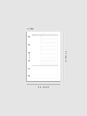Digital mockup of insert in Pocket.