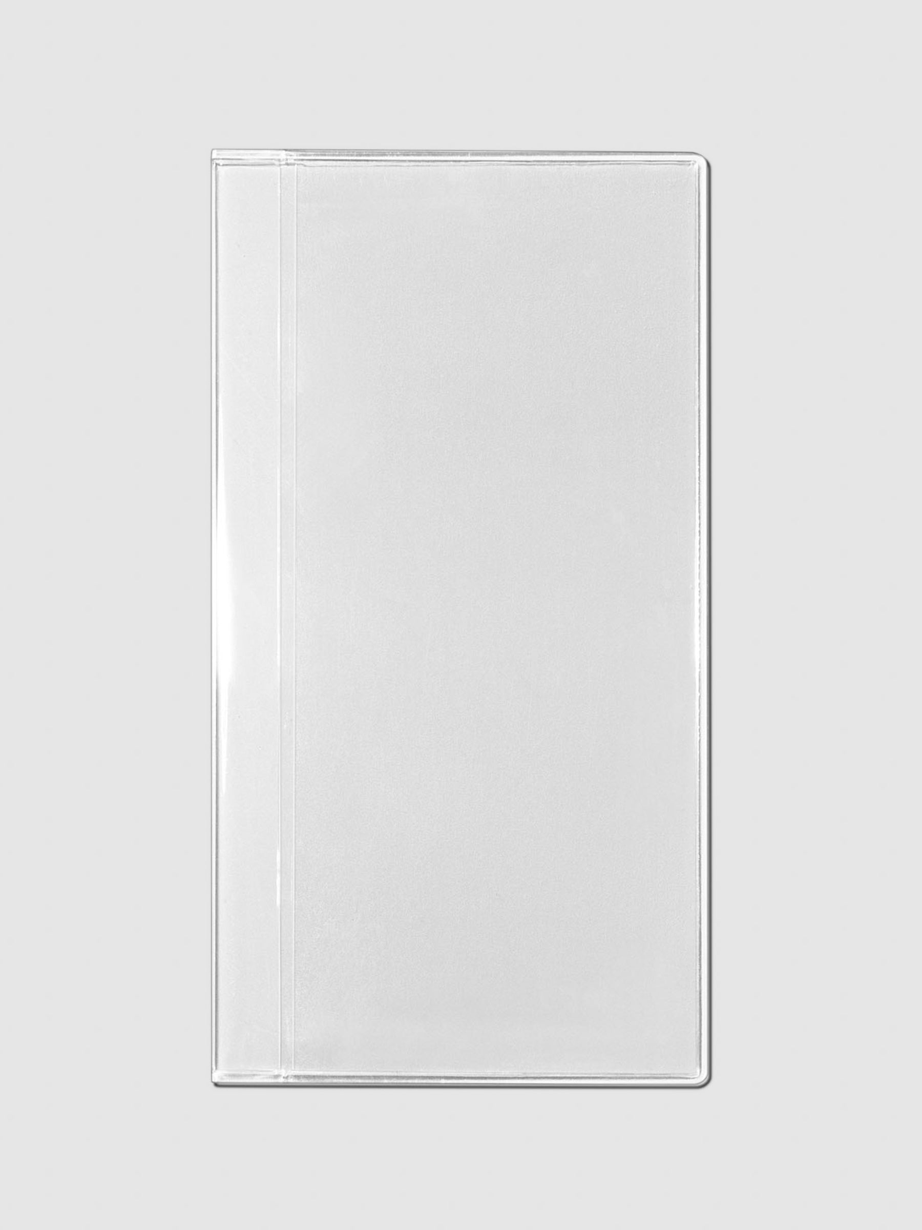 Crystal Clear Credit Card Holder, Pocket Plus, Cloth and Paper. Credit card holder on a neutral background.