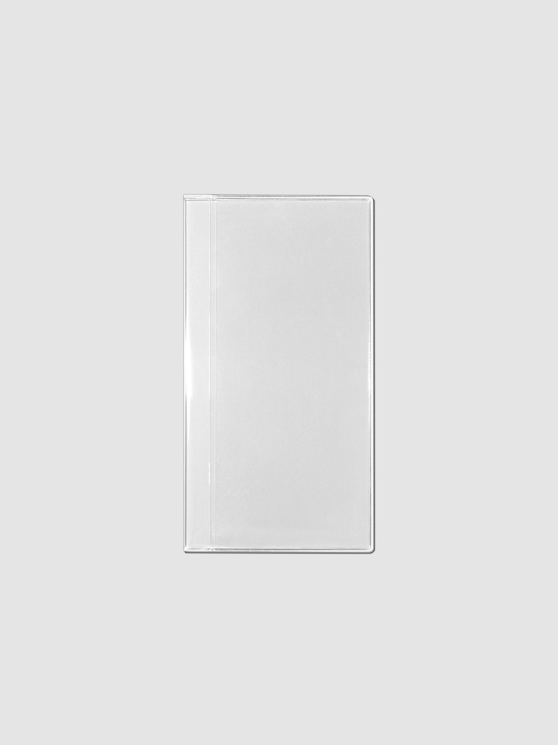 Crystal Clear Credit Card Holder, Pocket Plus, Cloth and Paper. Credit card holder on a neutral background.