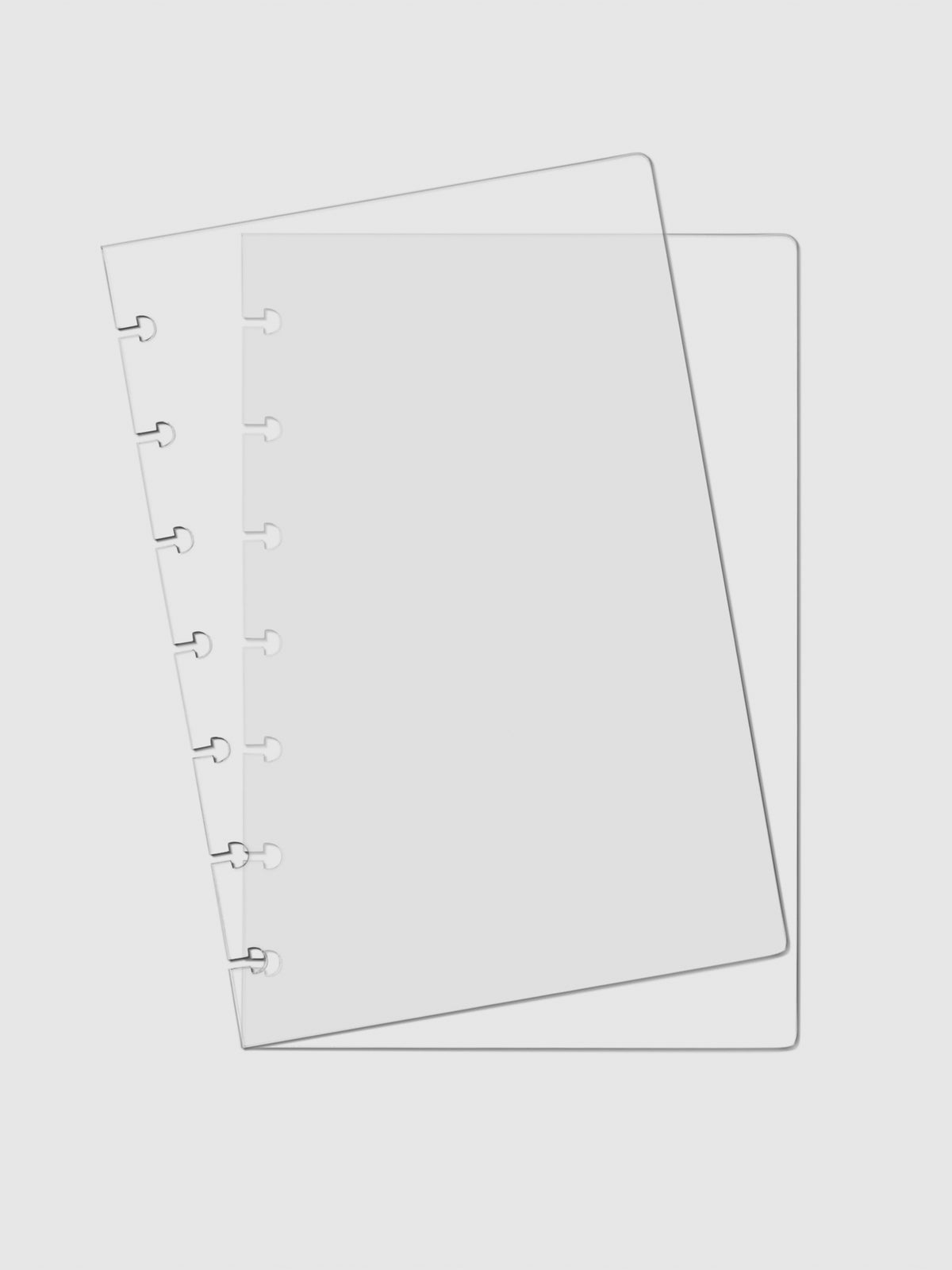 Crystal Clear Discbound Notebook Cover | Cloth & Paper