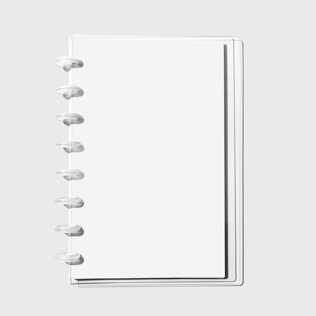 Crystal Clear Discbound Notebook Cover | Half Letter